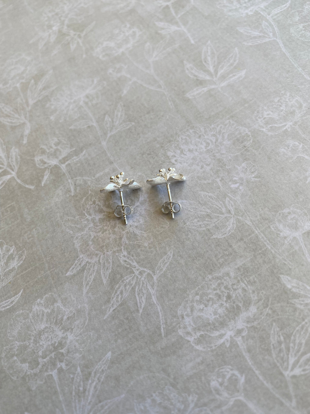 3D Flower Stud Earrings