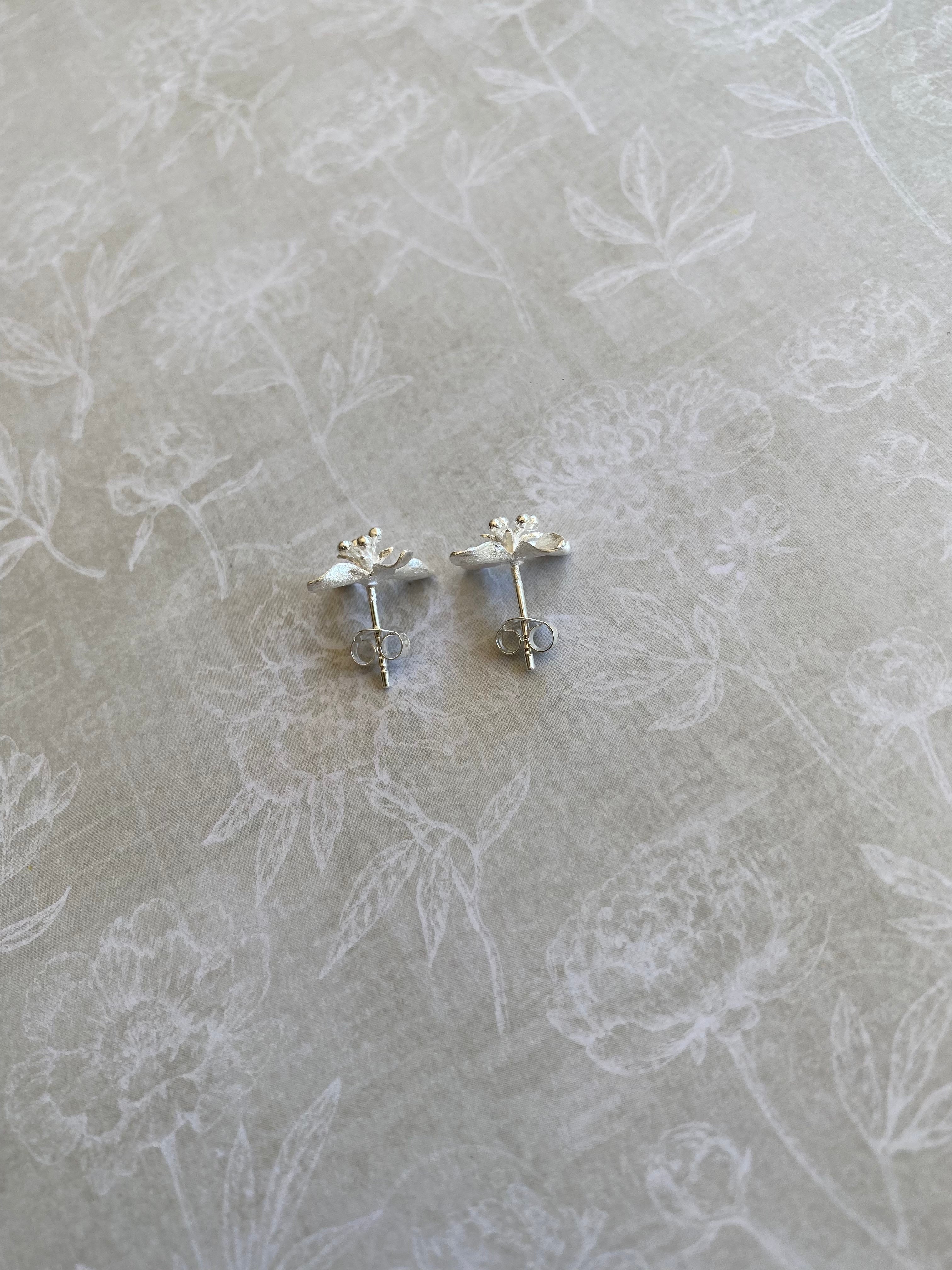 3D Flower Stud Earrings