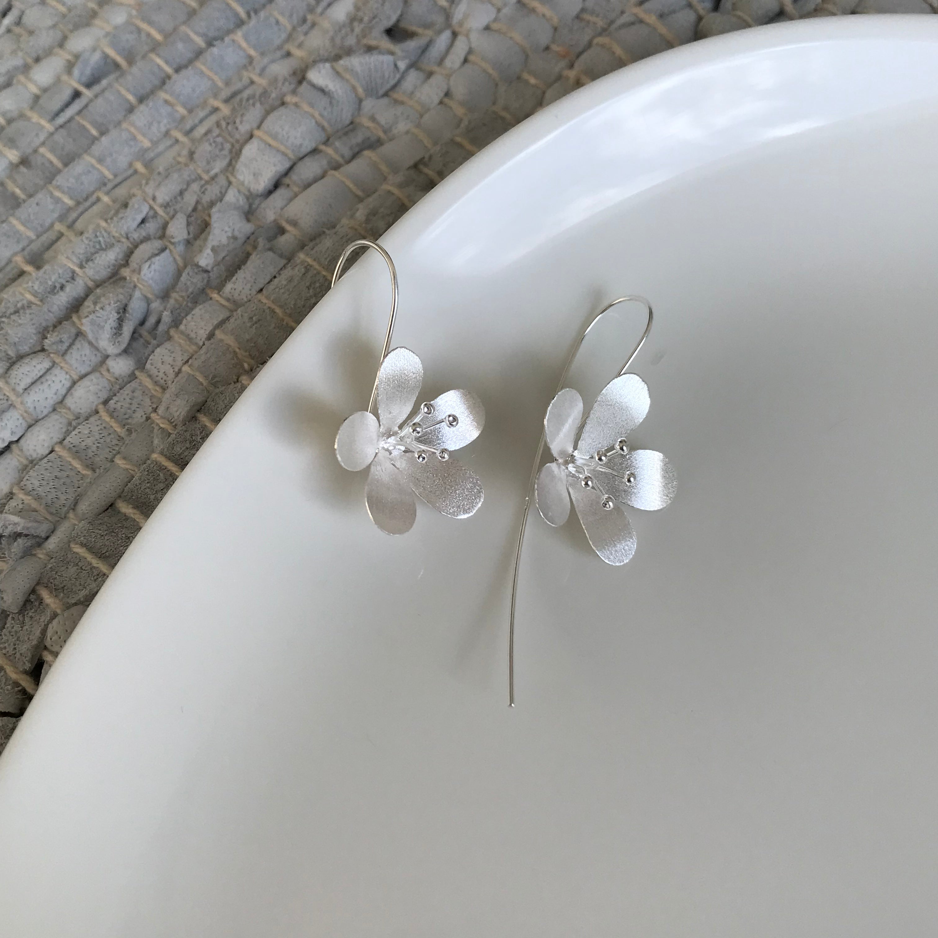 Matte Petal Cluster Earrings