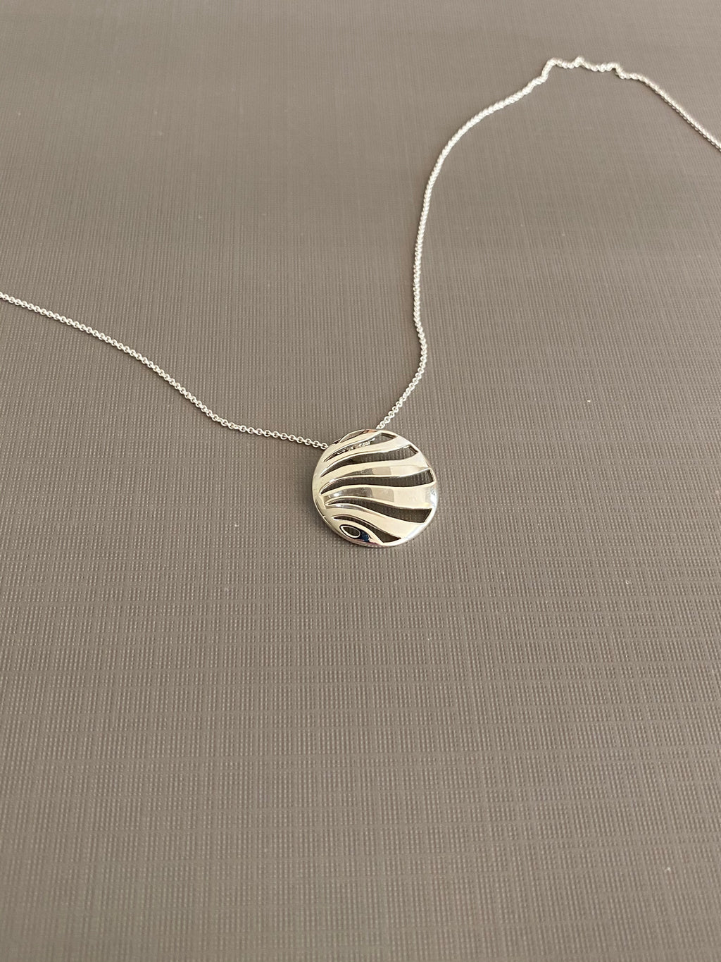 Curved Ring Necklace
