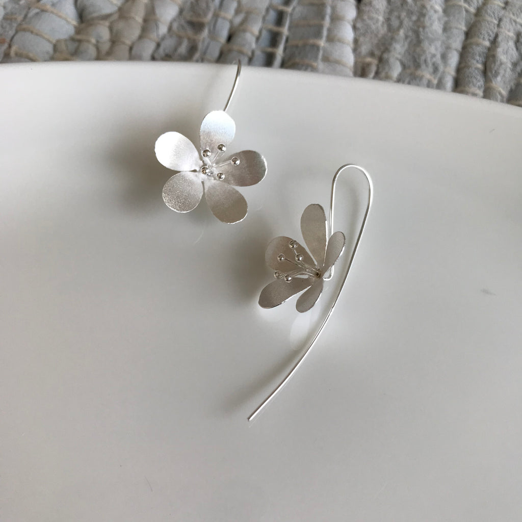 Matte Petal Cluster Earrings