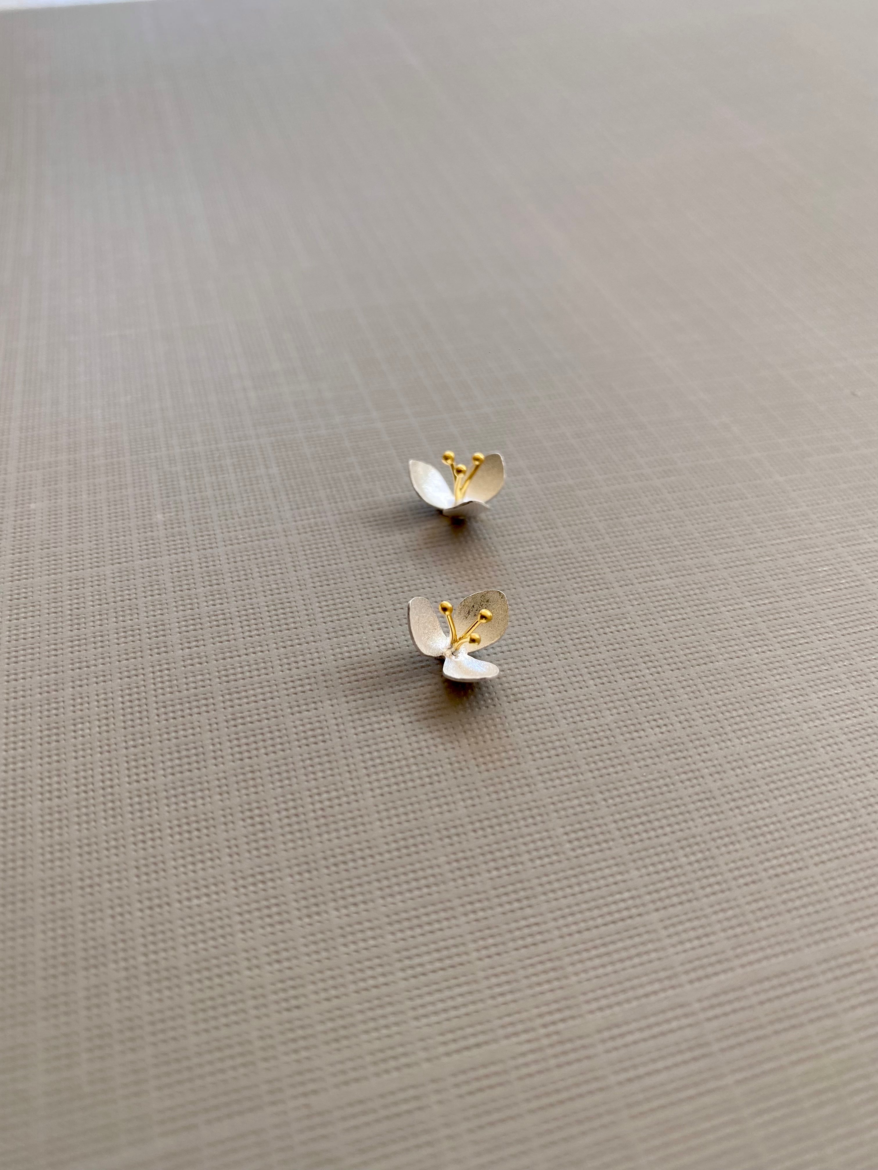 Matte Flower Stud Earrings