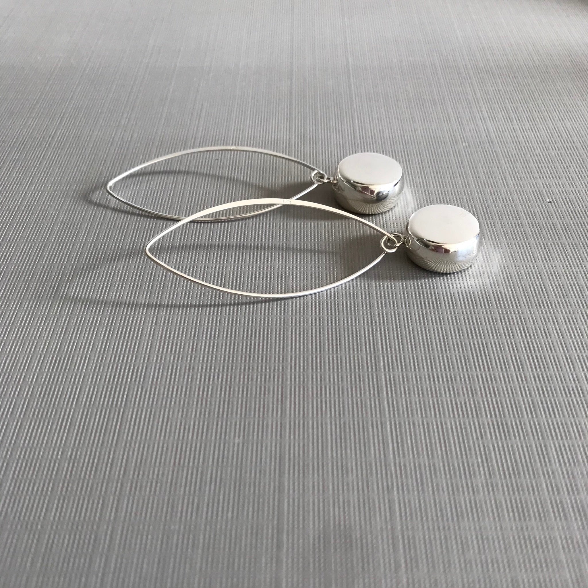 Long Sculptural Hook Earrings