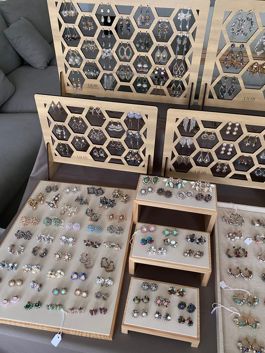 Earring Stands - Large A (25 Hexagons x 50mm)