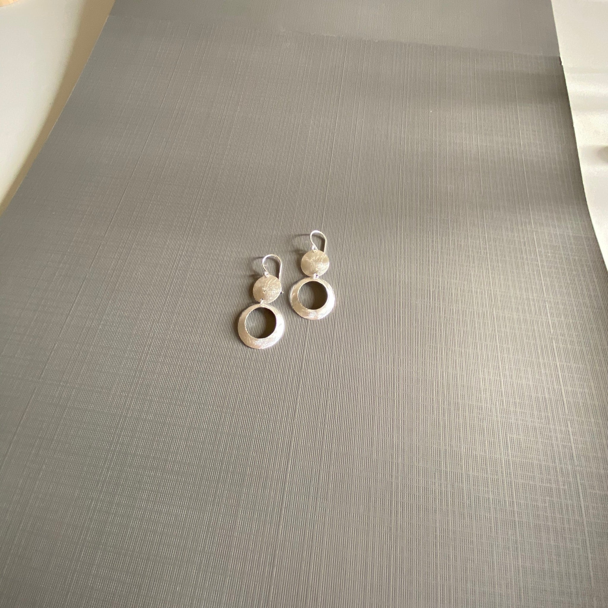 Silver Circle Earrings