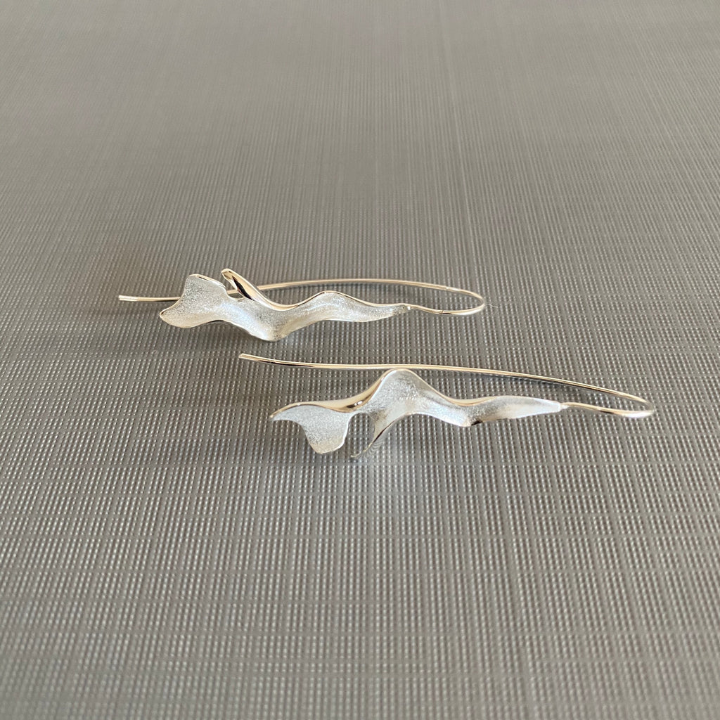 Silver Twist Earrings