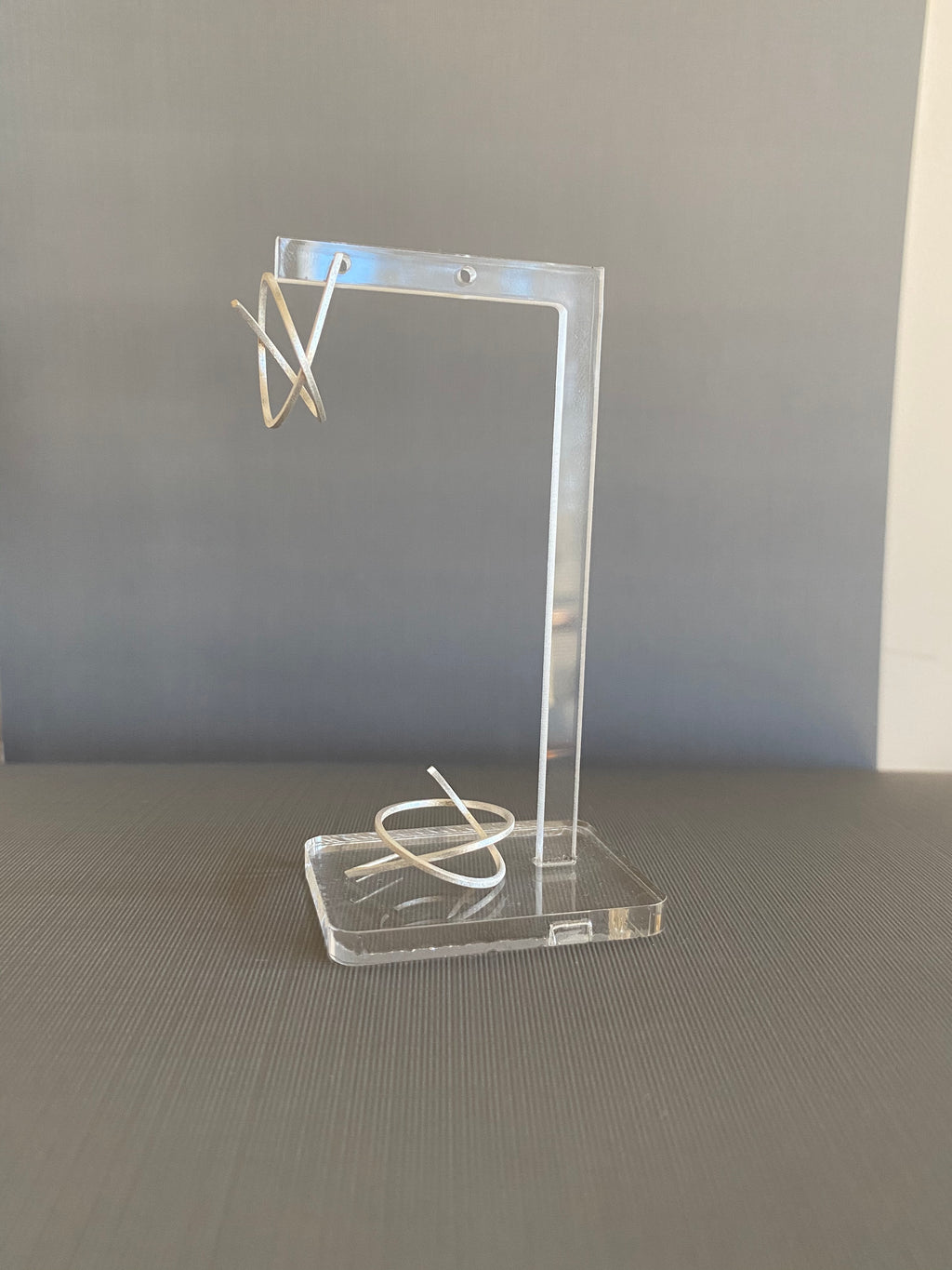 Silver Abstract Sphere Earrings