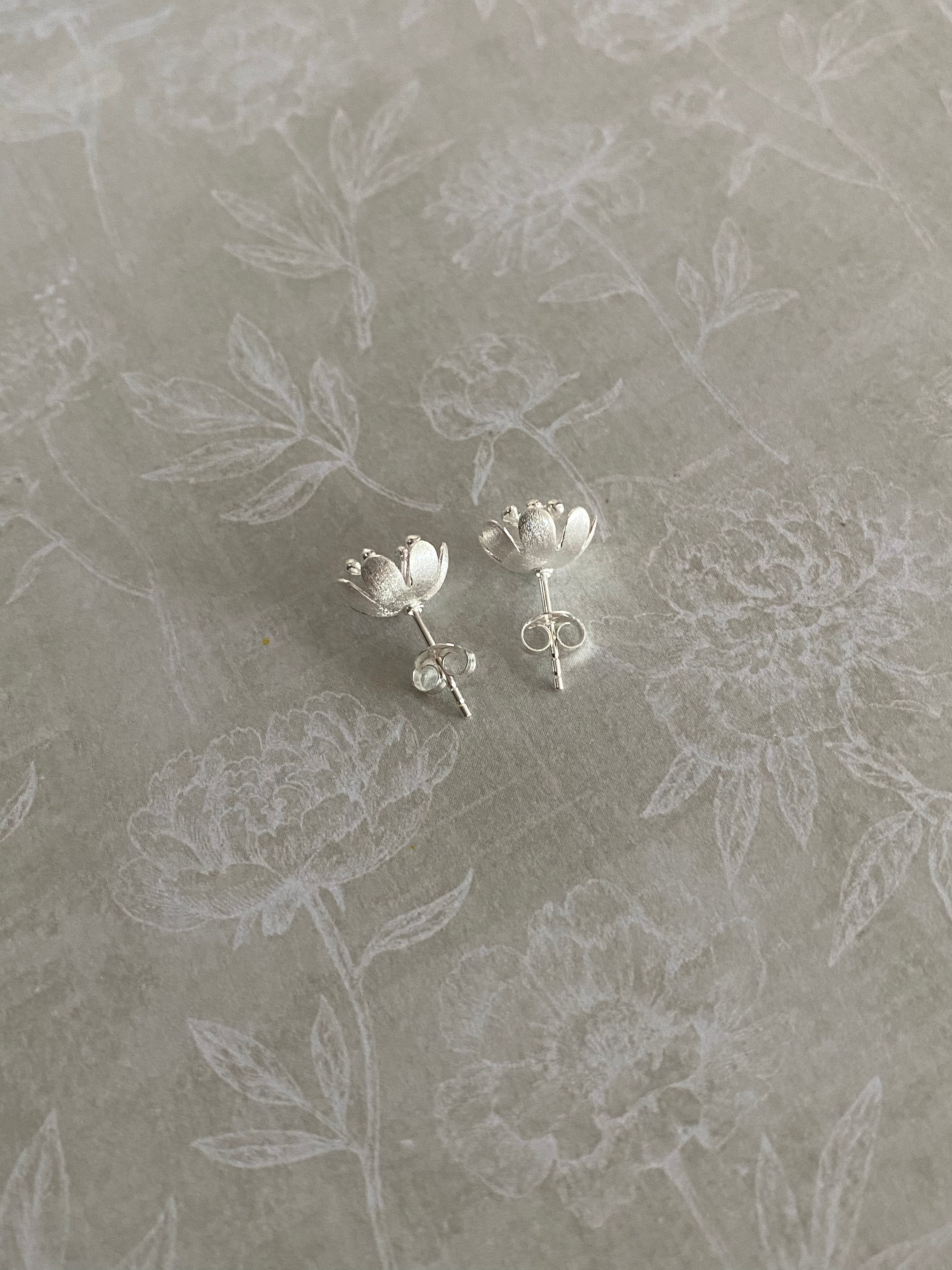Matte Bloom Stud Earrings