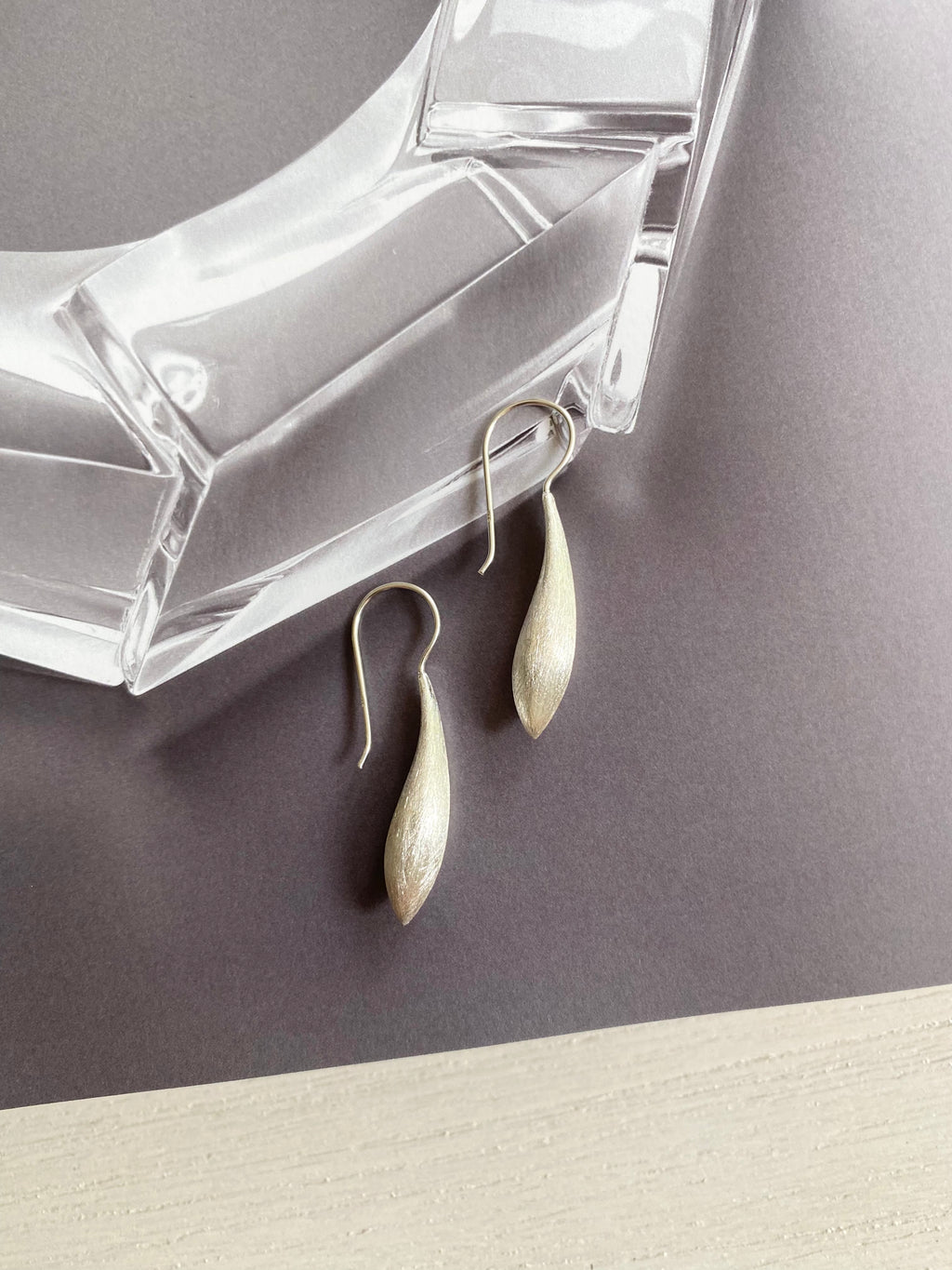 Silver Teardrop Earrings