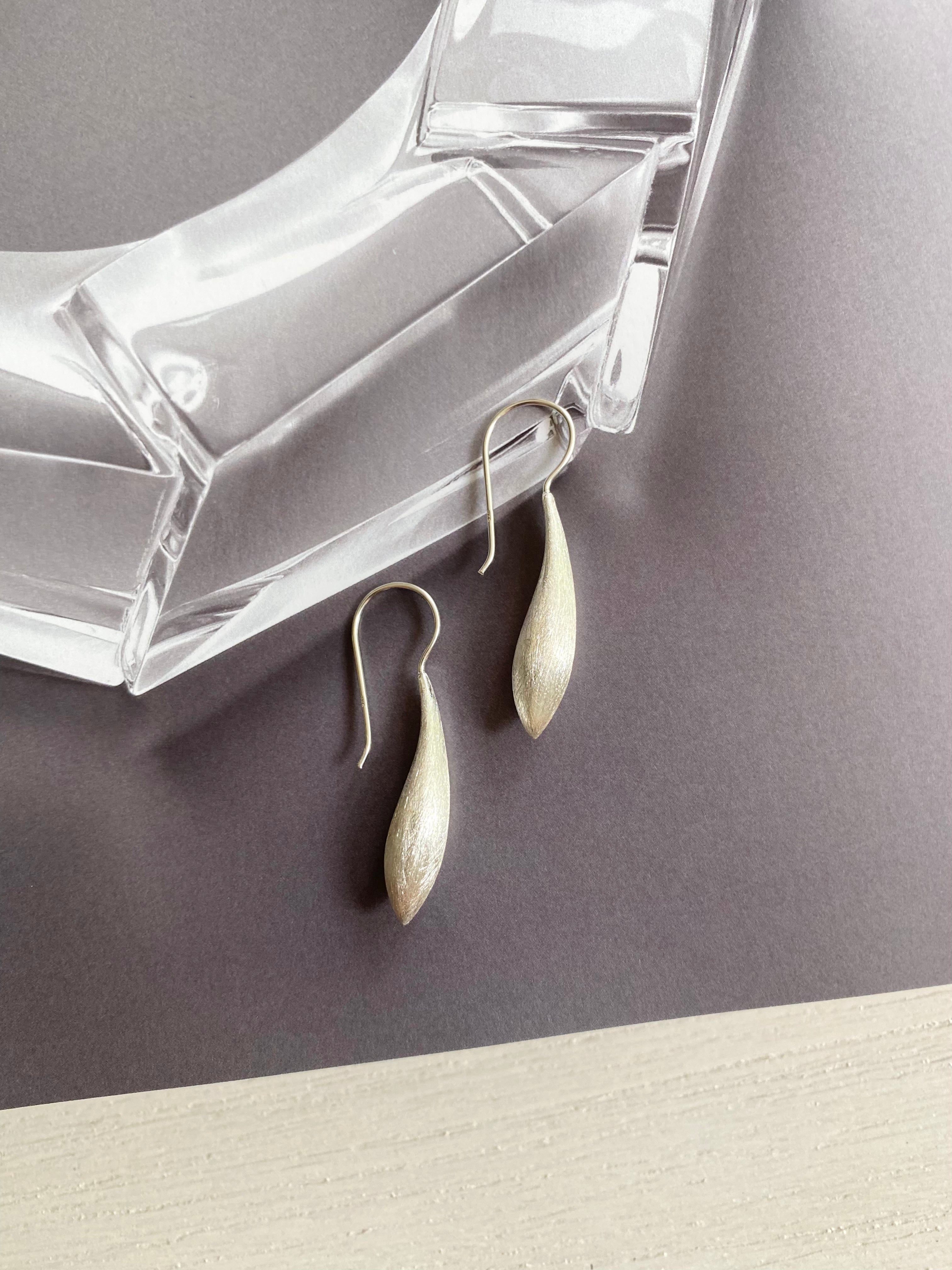 Silver Teardrop Earrings