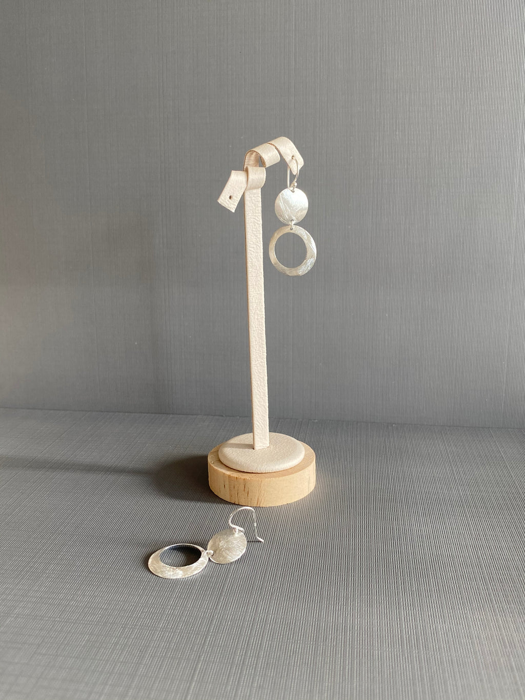 Silver Circle Earrings