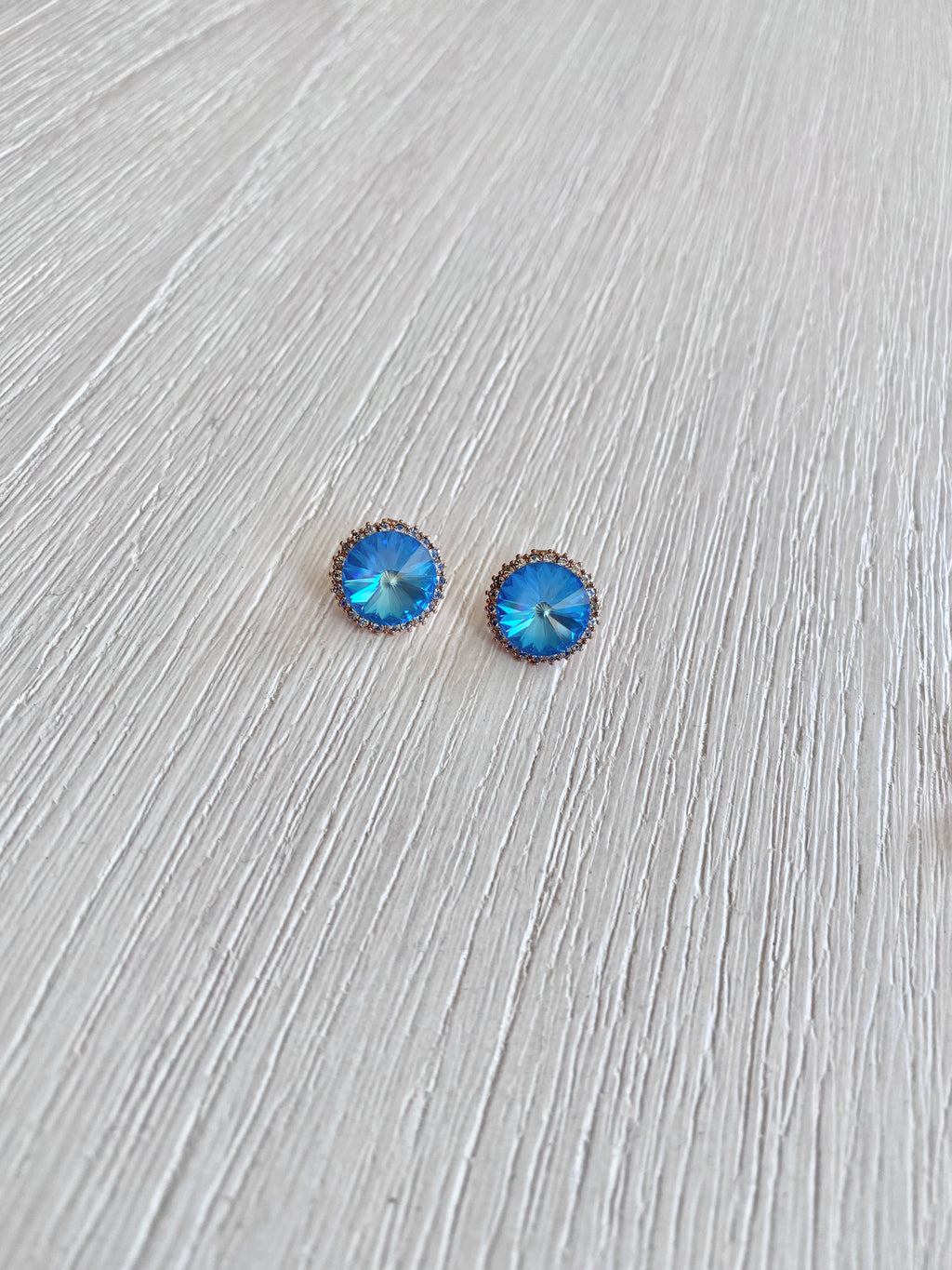 Swarovski Classic Halo Stud Earrings - 15mm (3 colours)