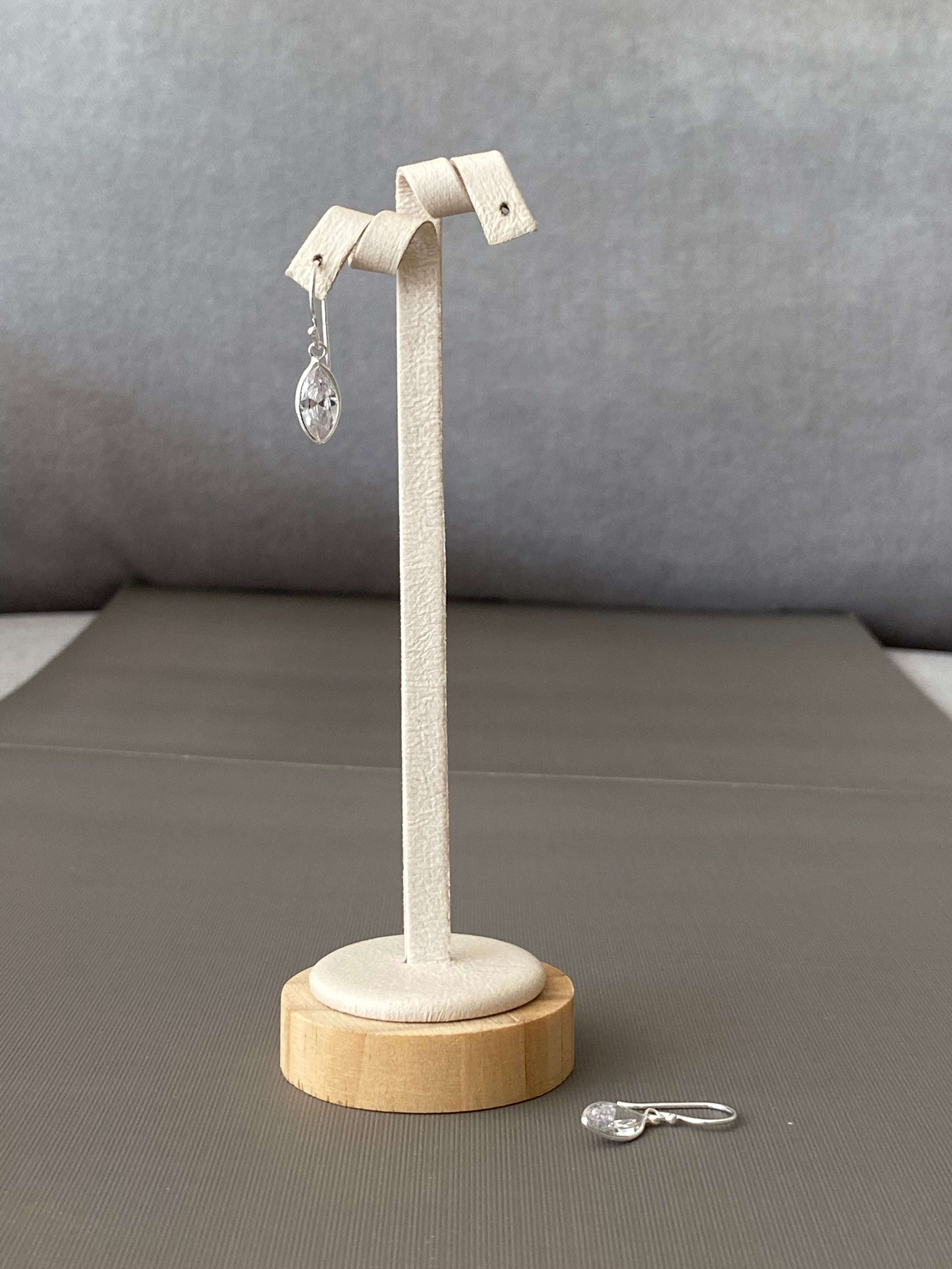 CZ Drop Hook Earrings