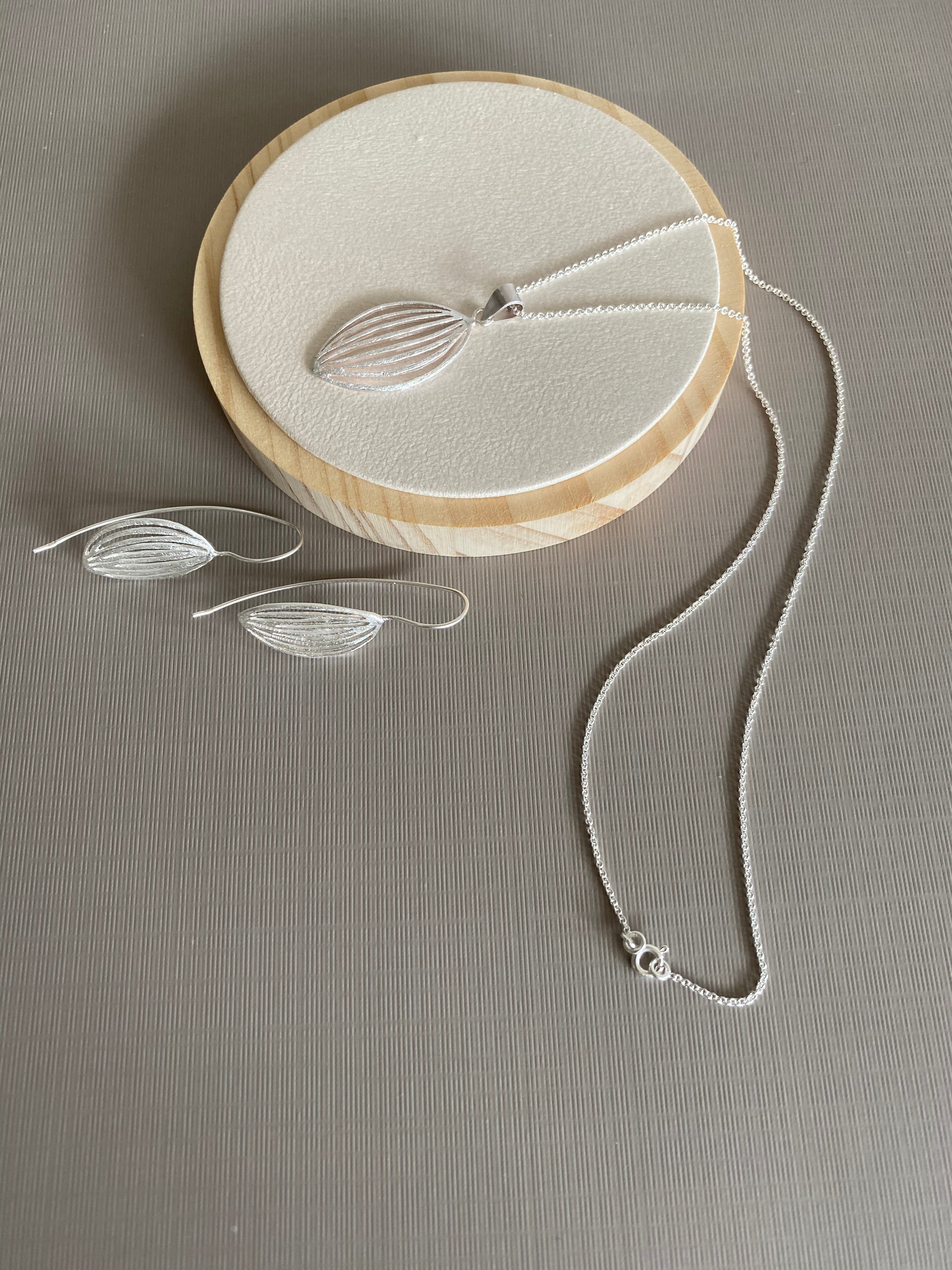 Silver Leaf Earrings