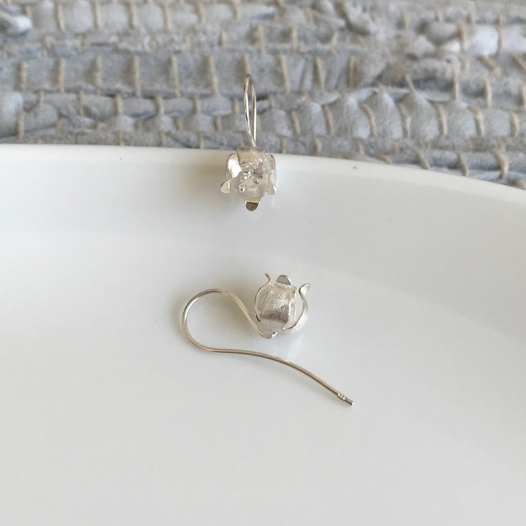 Matte Tulip Hook Earrings