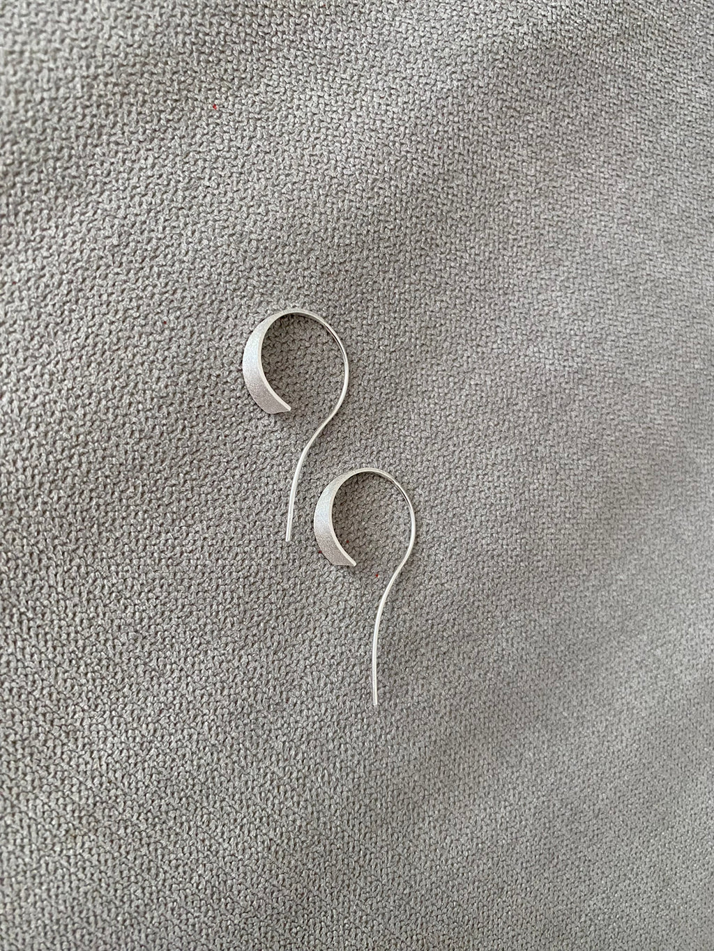 Silver Curl Earrings