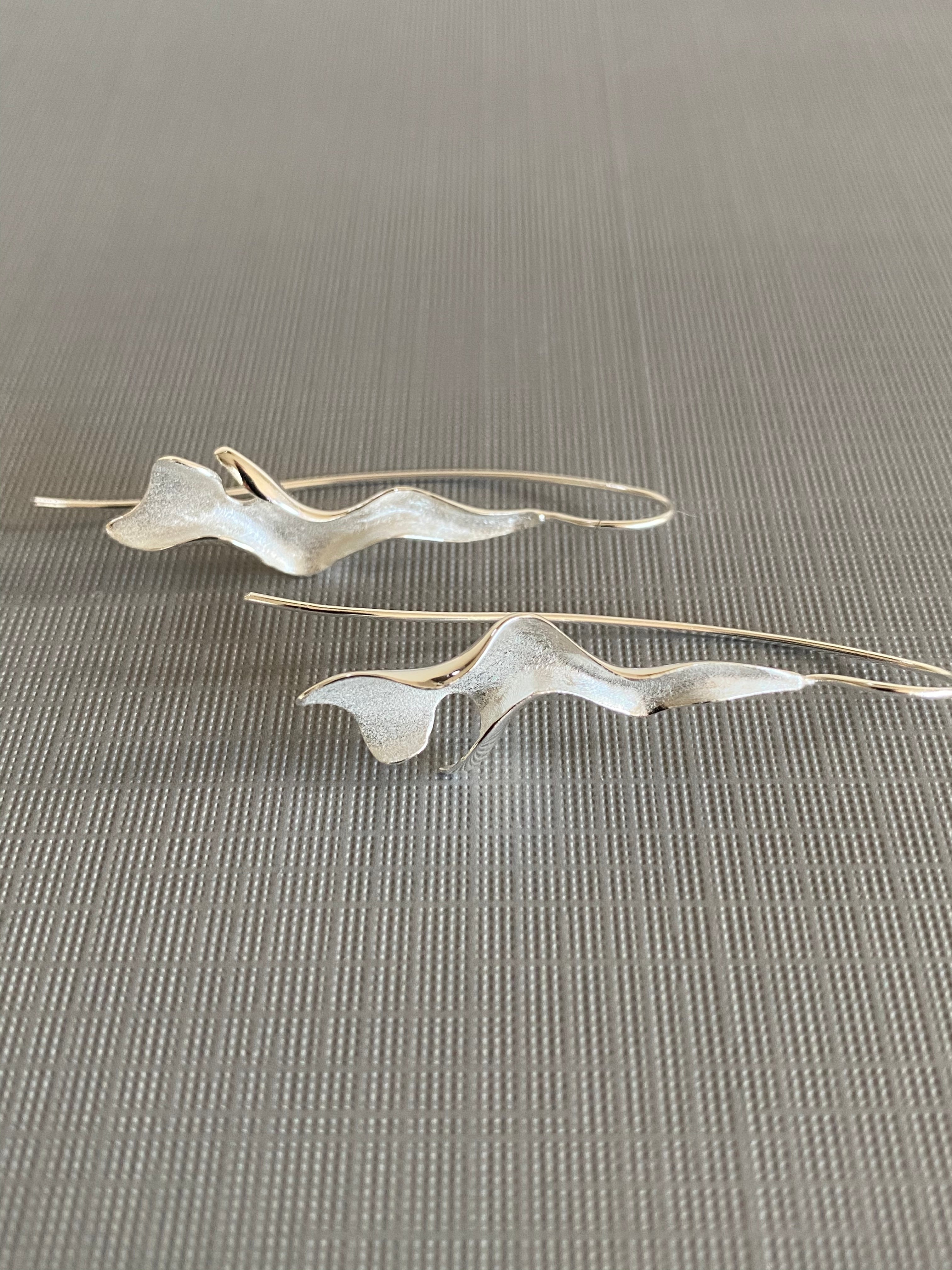 Silver Twist Earrings