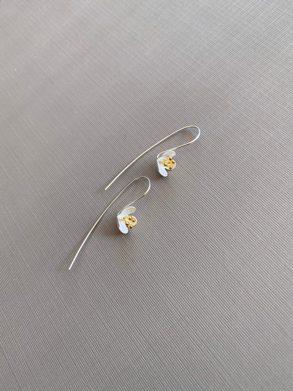 Matte Bloom Hook Earrings