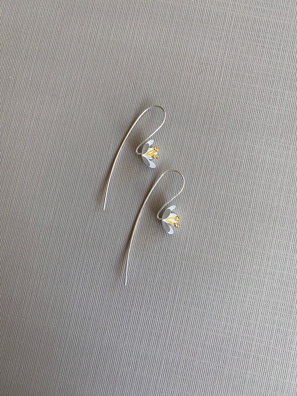 Matte Bloom Hook Earrings