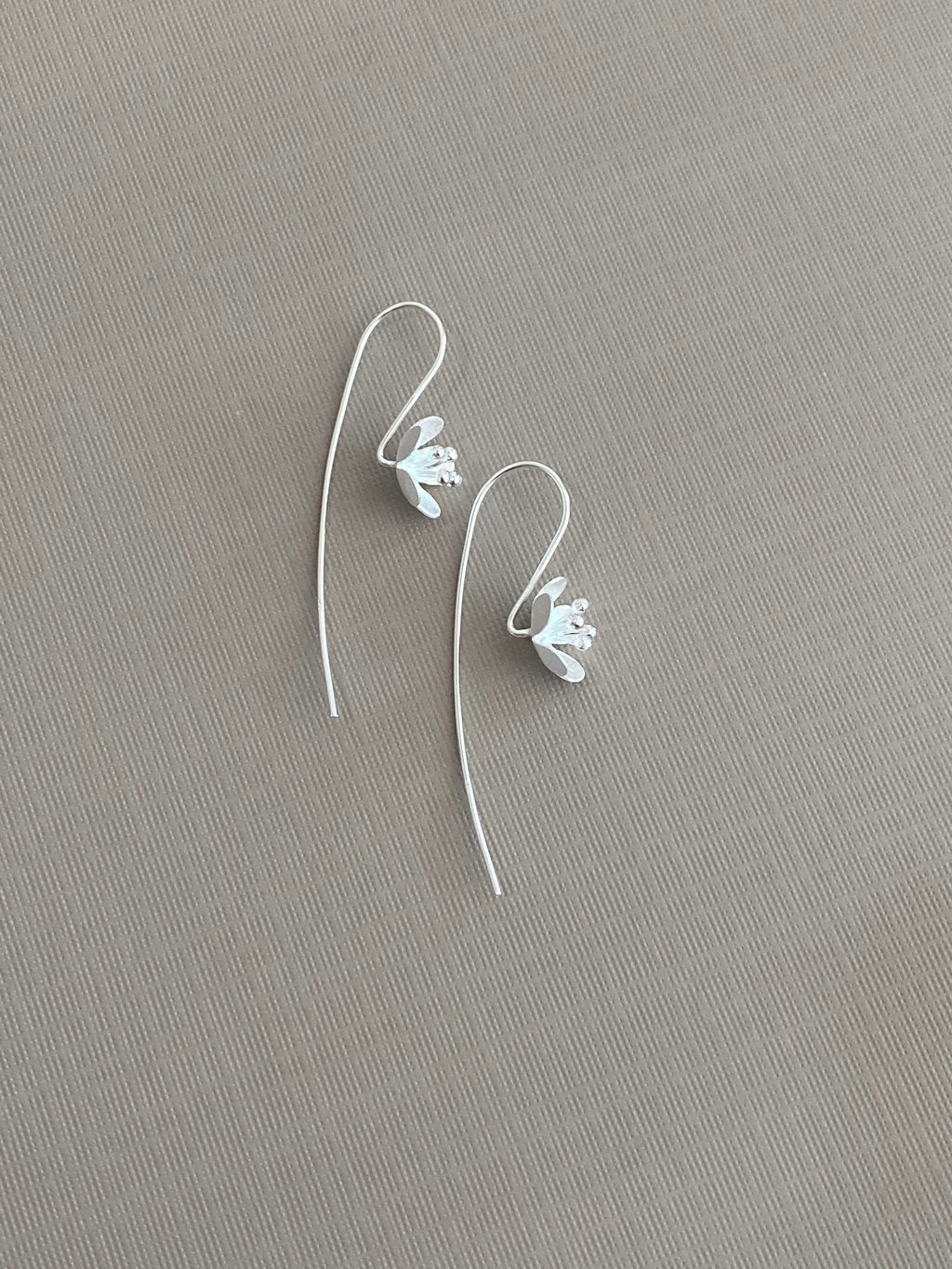 Matte Blossom Hook Earrings