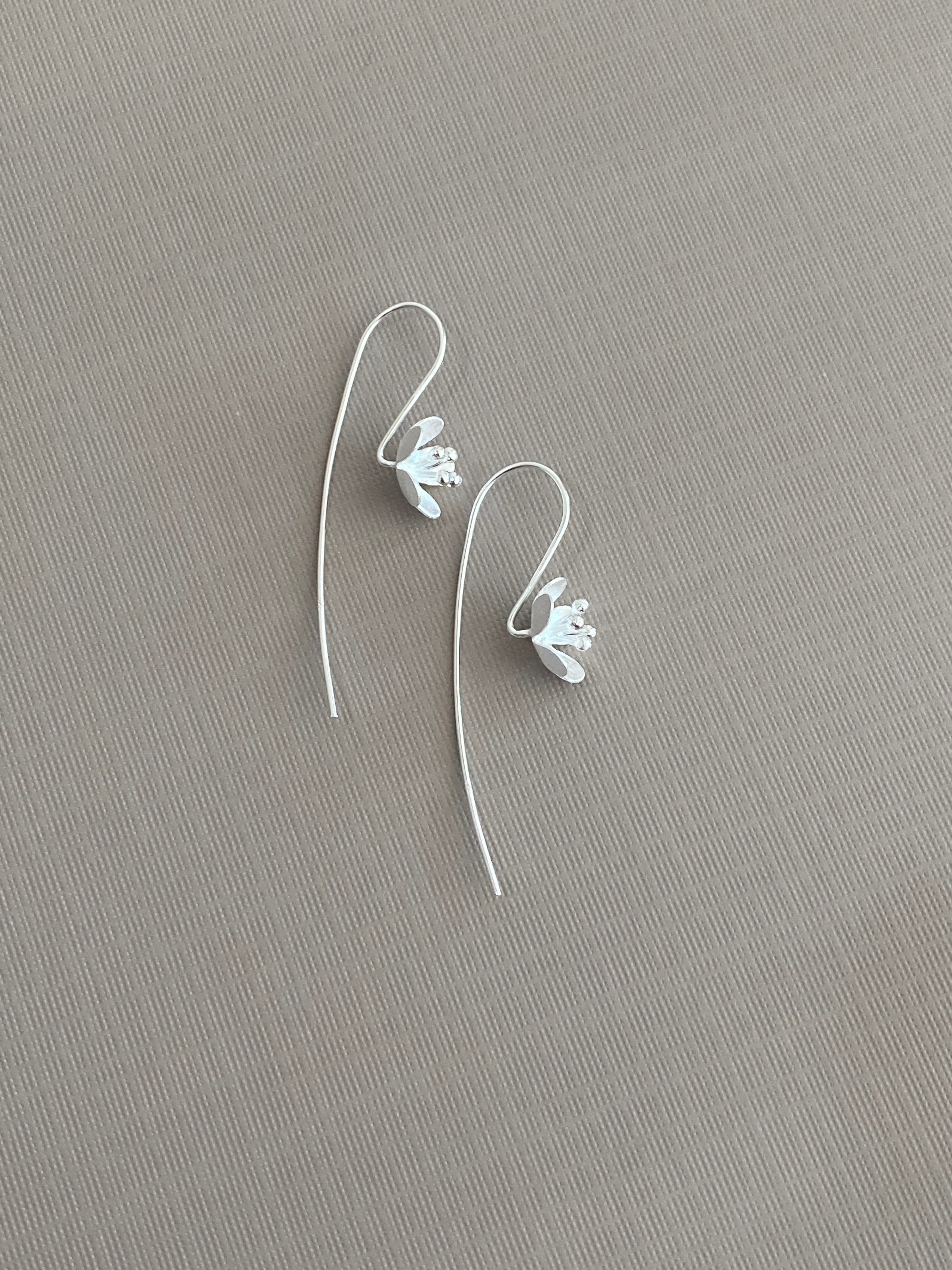 Matte Blossom Hook Earrings