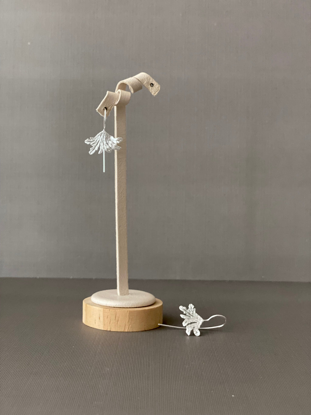 Matte Maple Leaf Drop Earrings