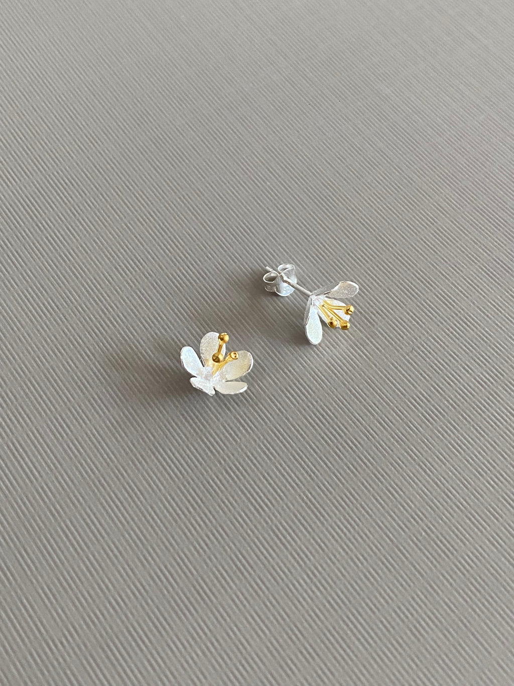Matte Flower Stud Earrings