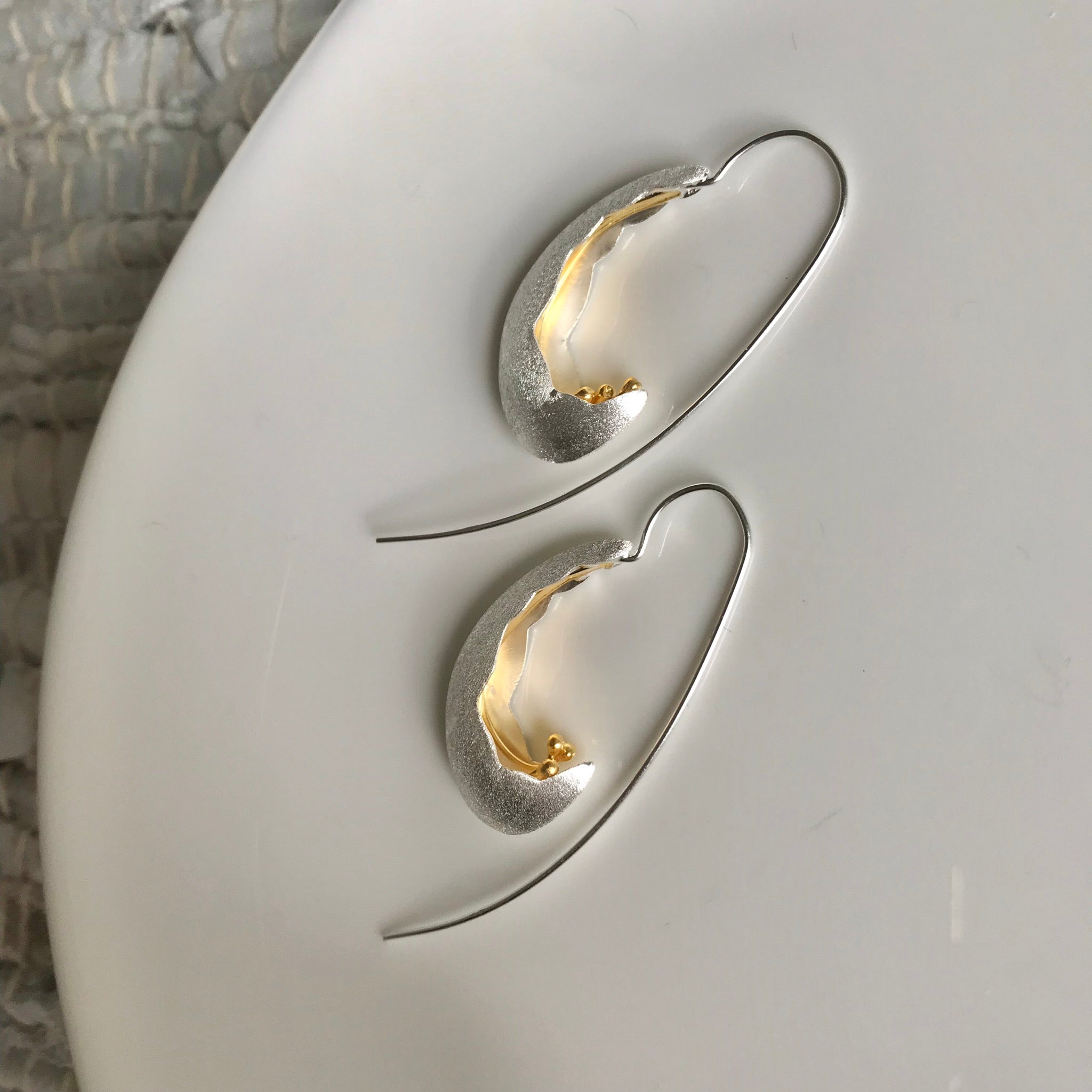 Dual Wave Curve Earrings