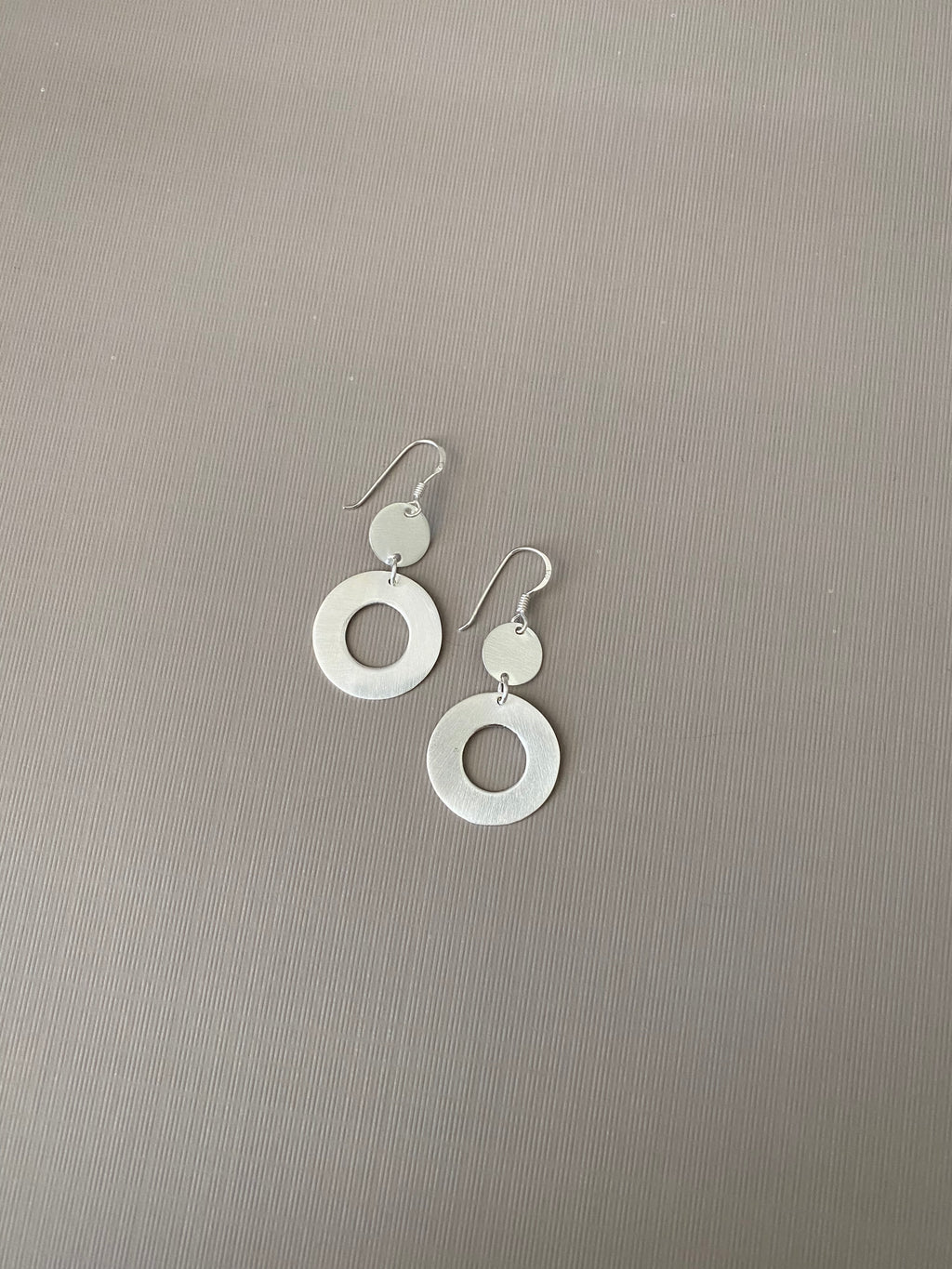 Open Circle Drop Earrings