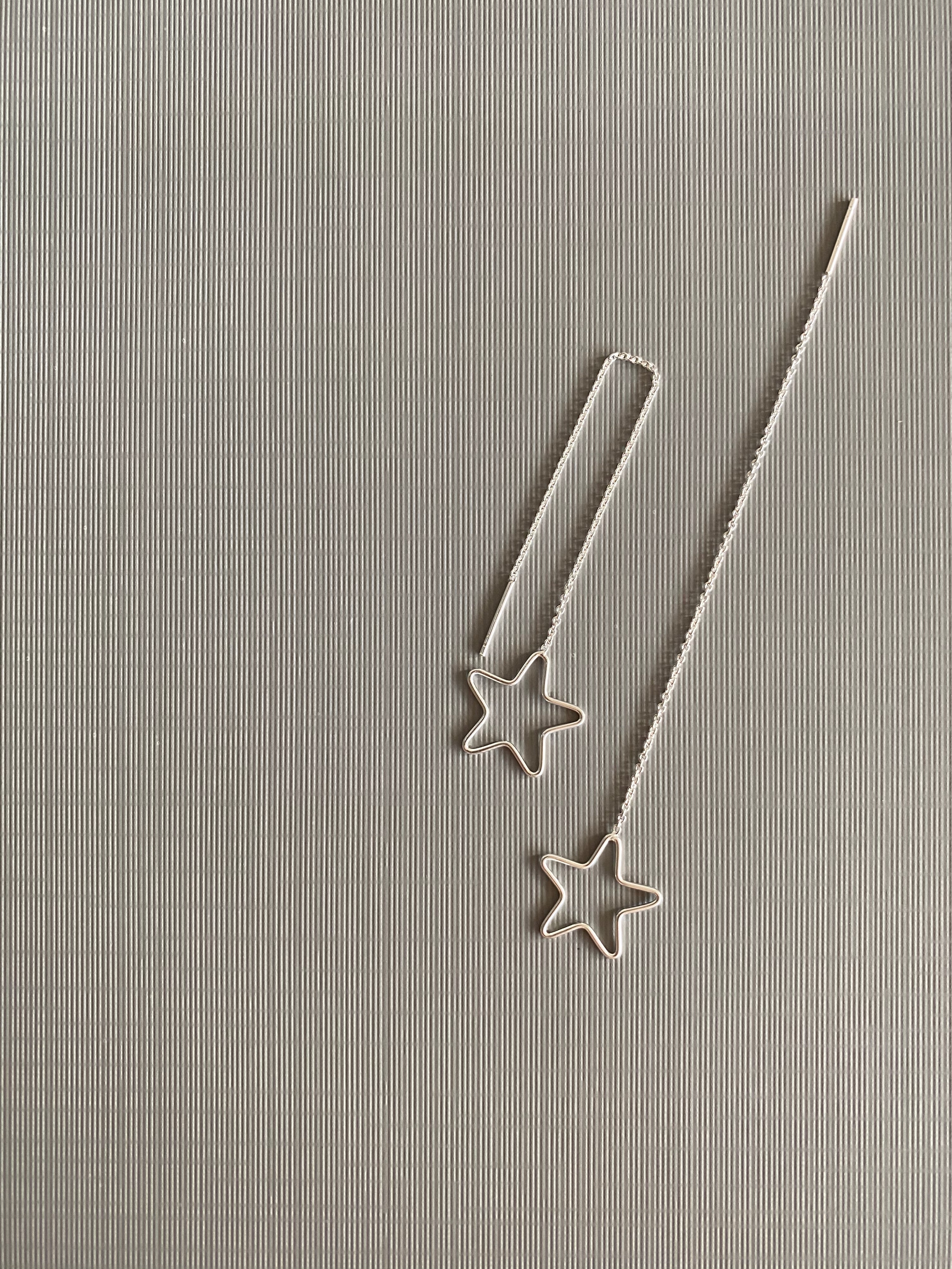 Star Threader Earrings