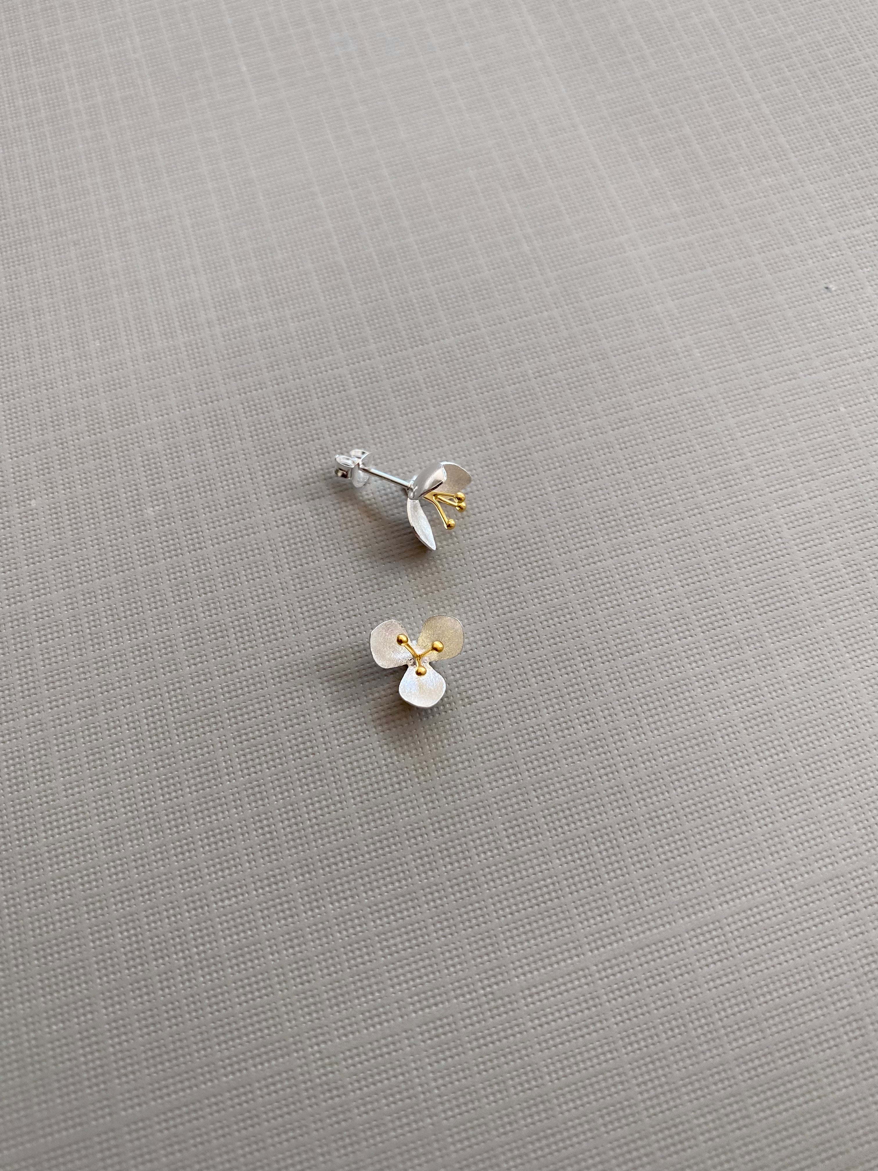 Matte Flower Stud Earrings