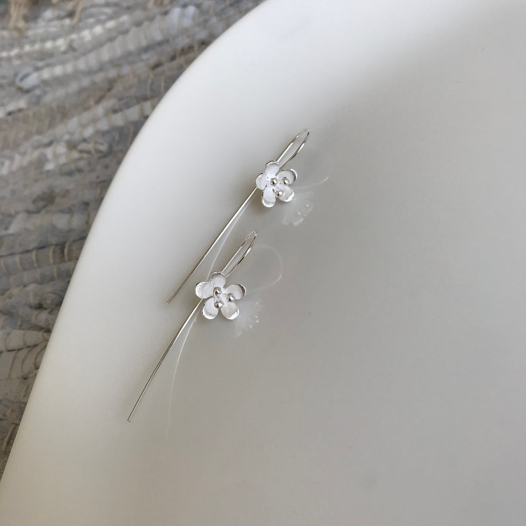 Matte Blossom Hook Earrings