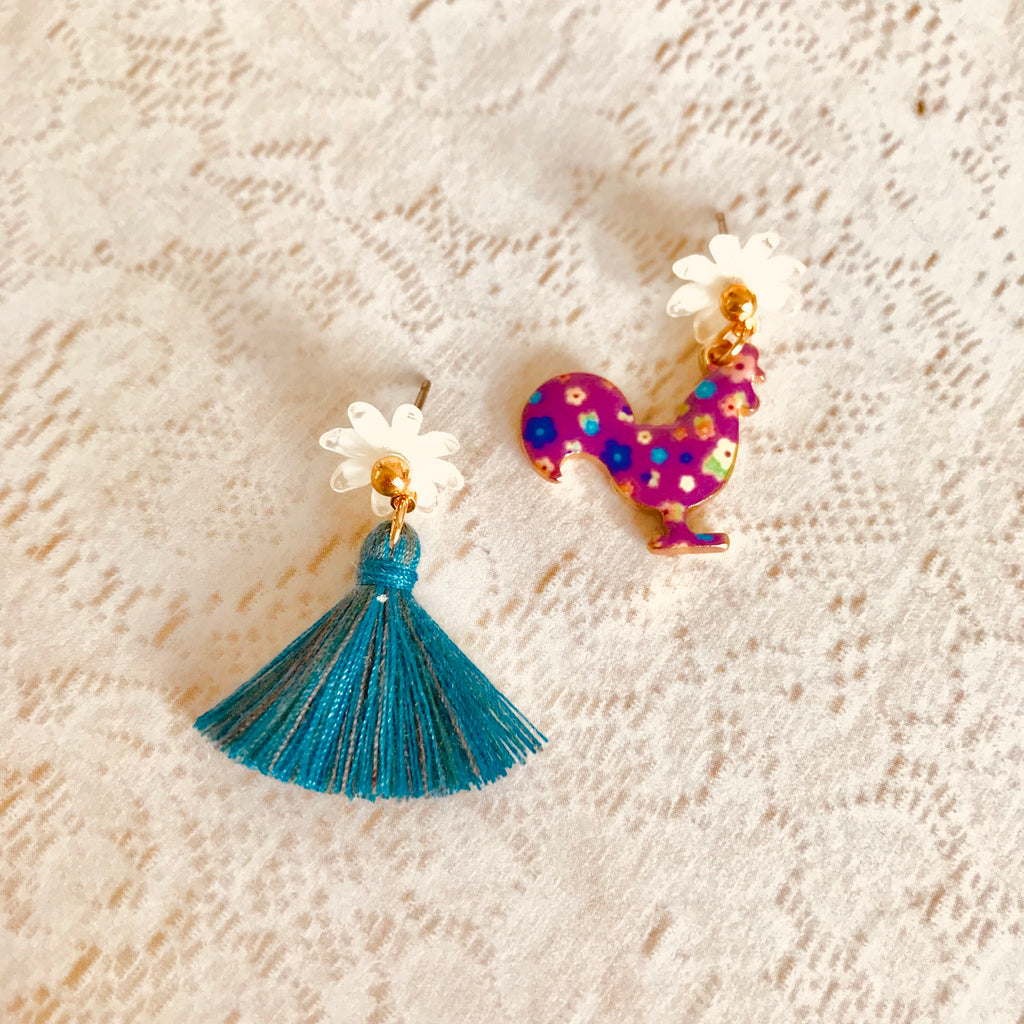 Cock & Dress Earrings