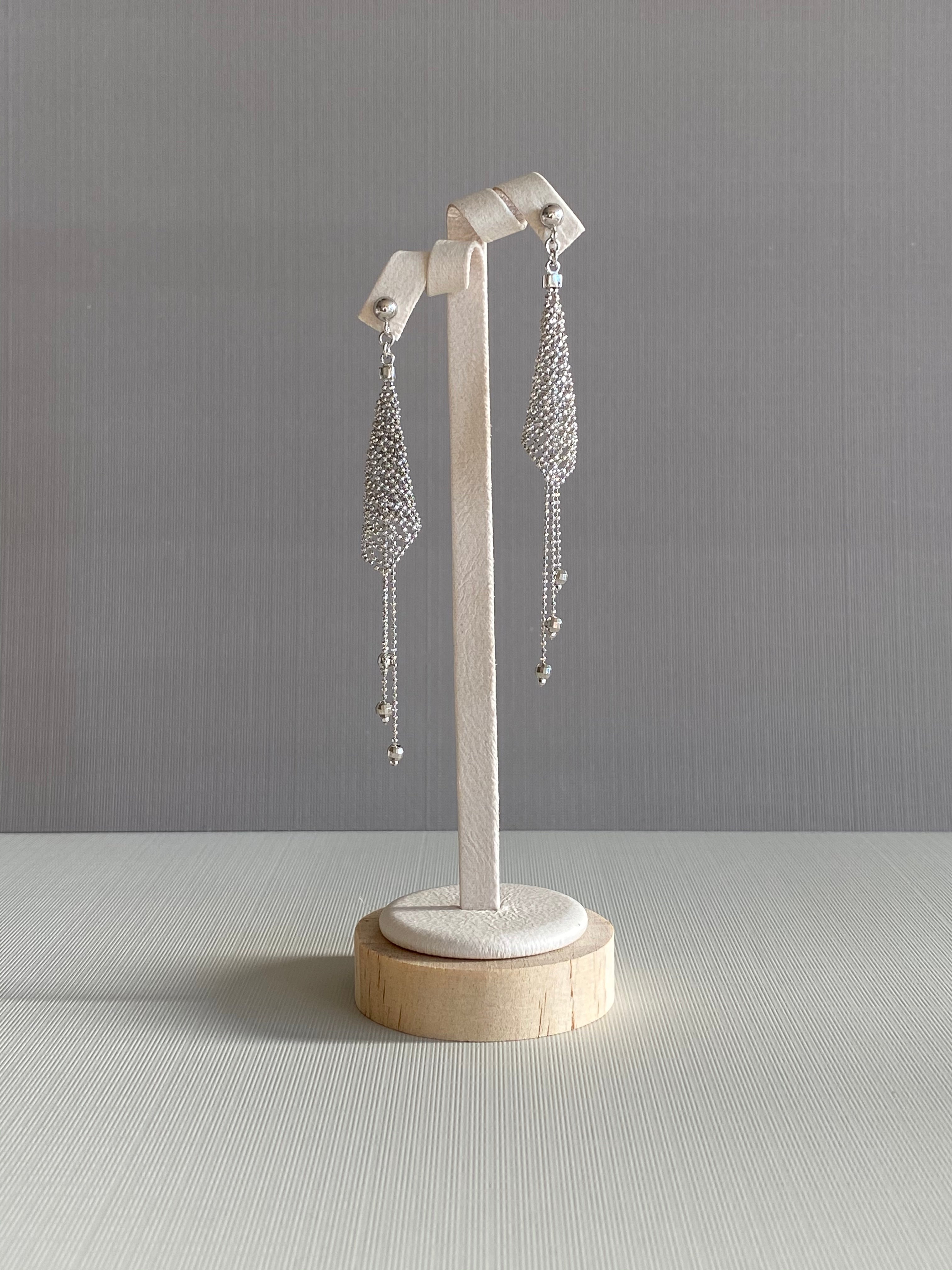 Cascade Chain Mesh Earrings