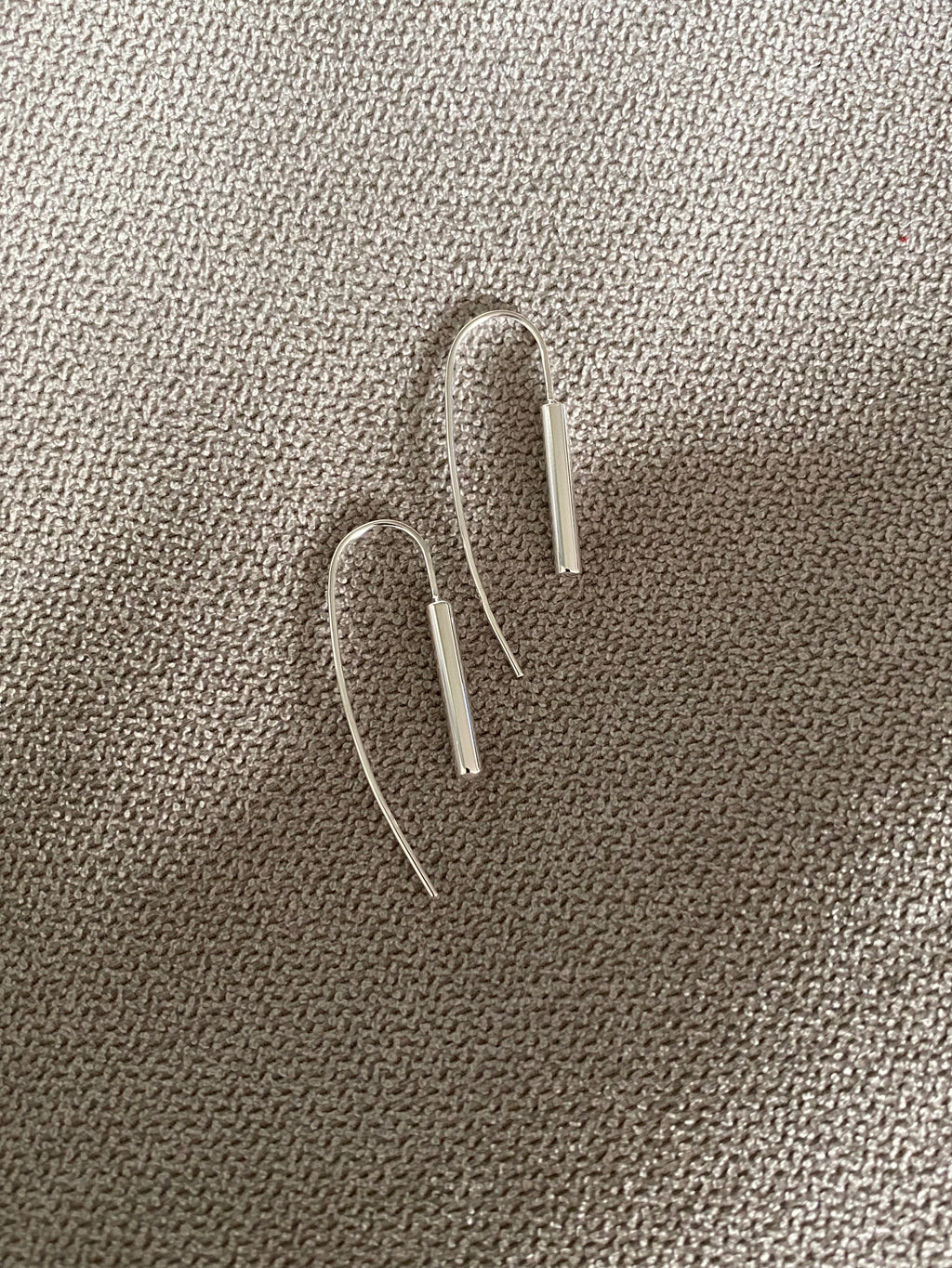 Silver Minimal Loop Earrings