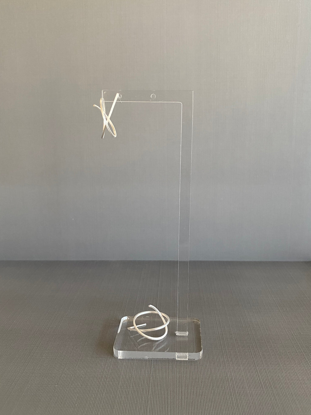 Silver Abstract Sphere Earrings