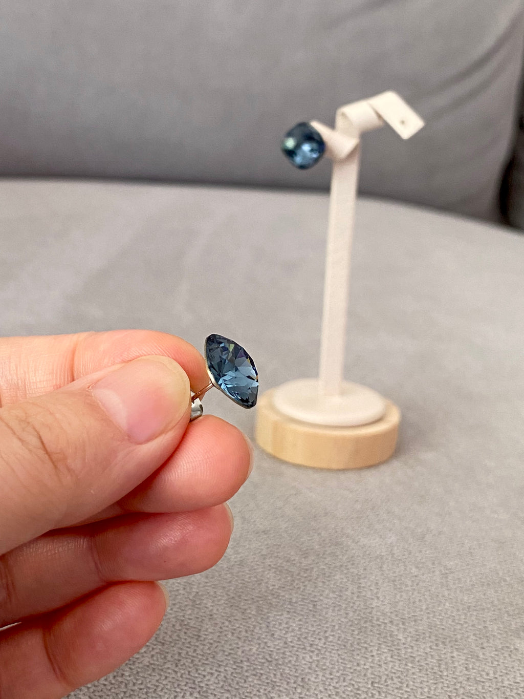 Swarovski Cushion-Cut Stud Earrings (2 colours)