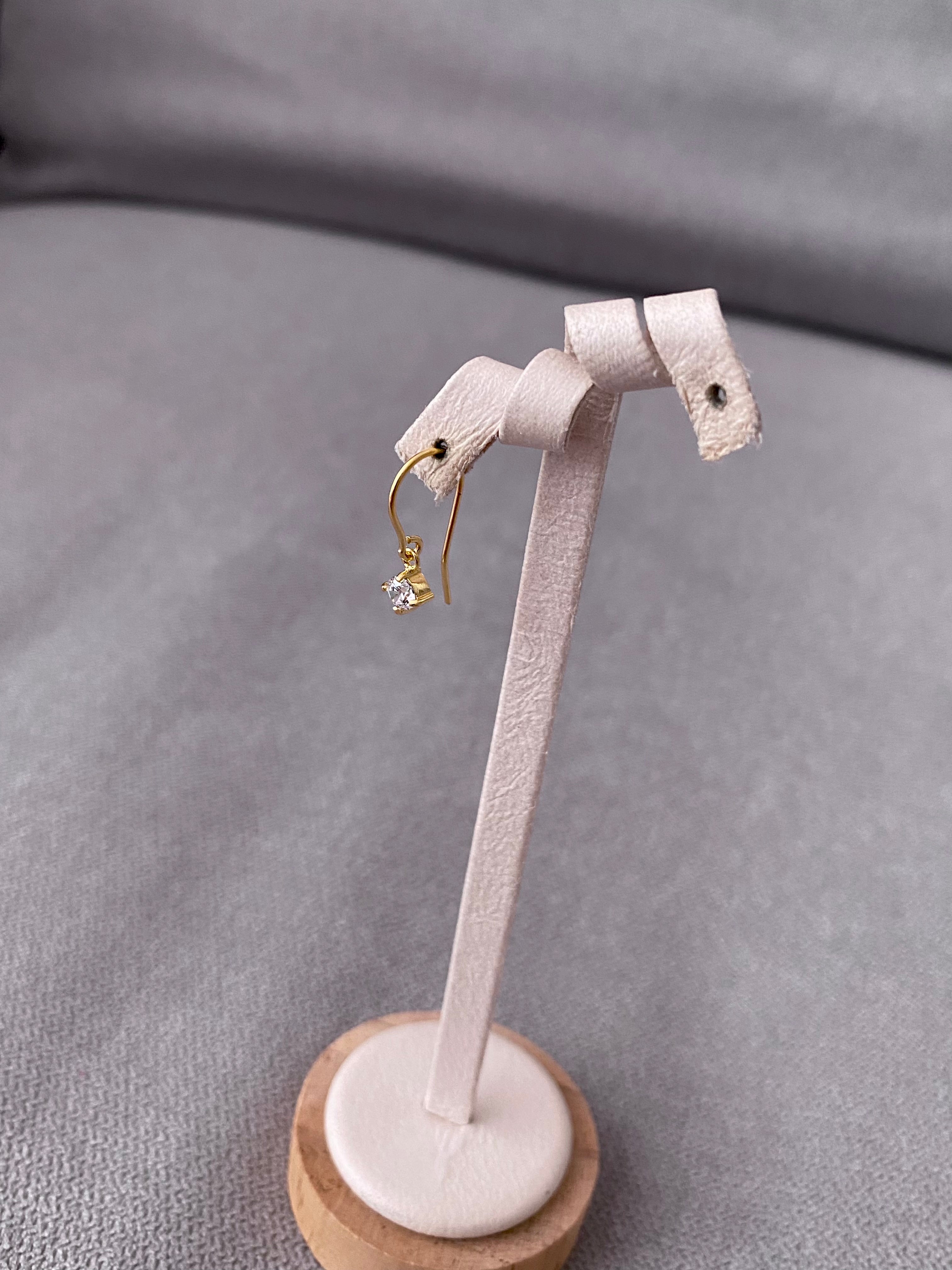 Gold Cubic Zirconia Earrings