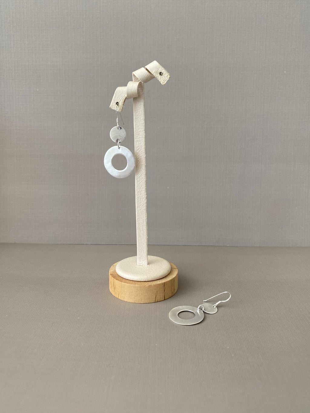 Open Circle Drop Earrings