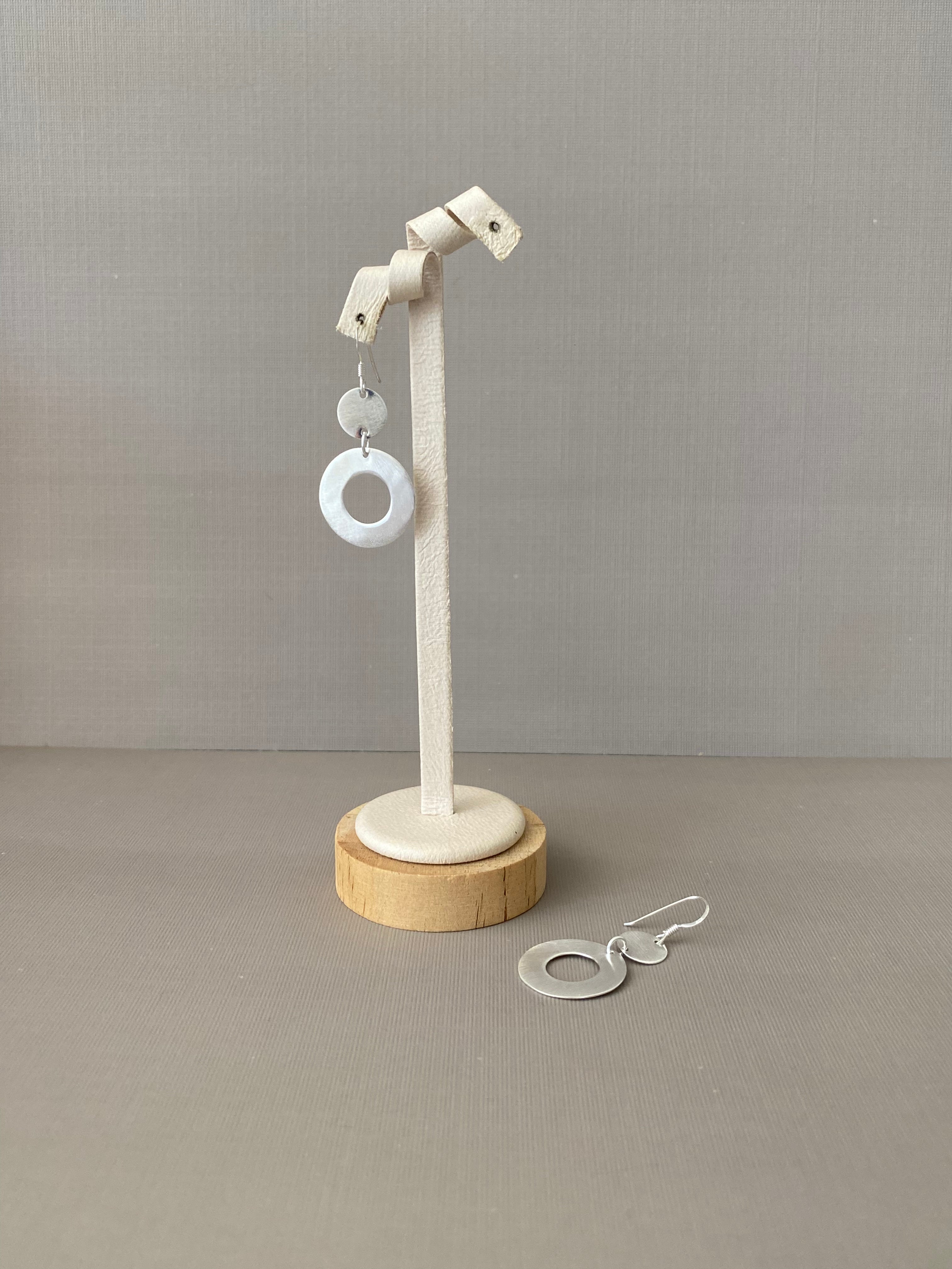 Open Circle Drop Earrings