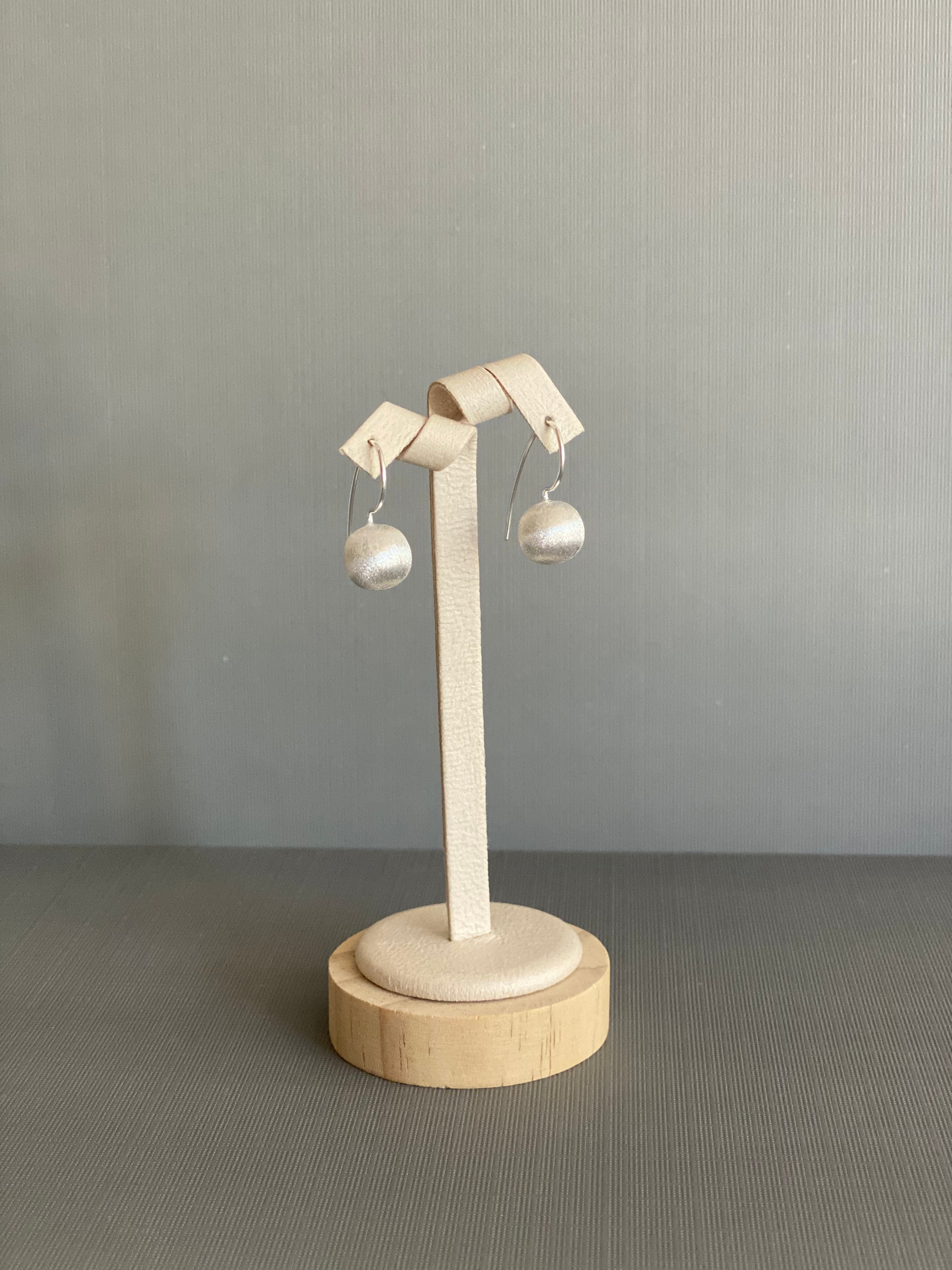 Frosted Sphere Earrings