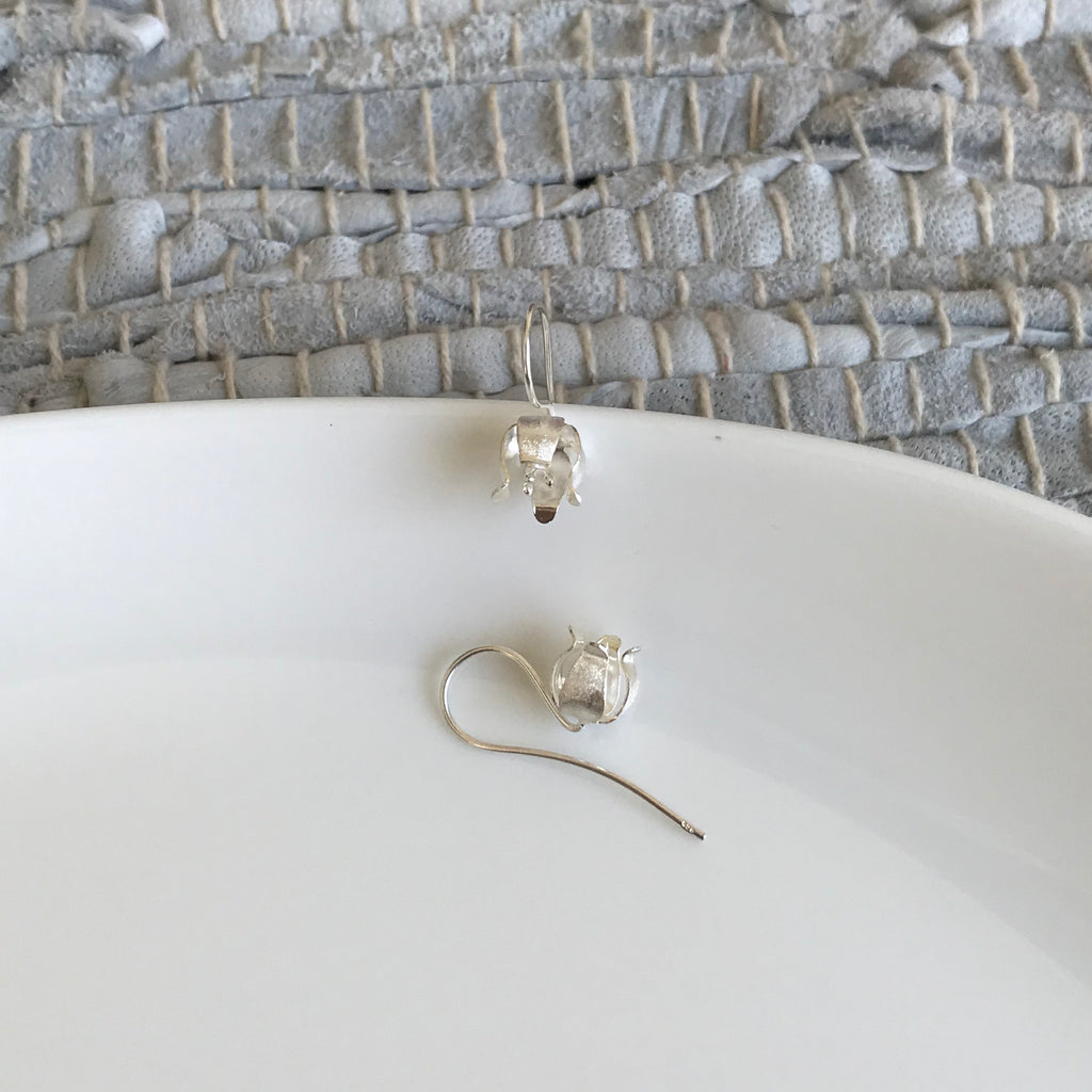 Matte Tulip Hook Earrings