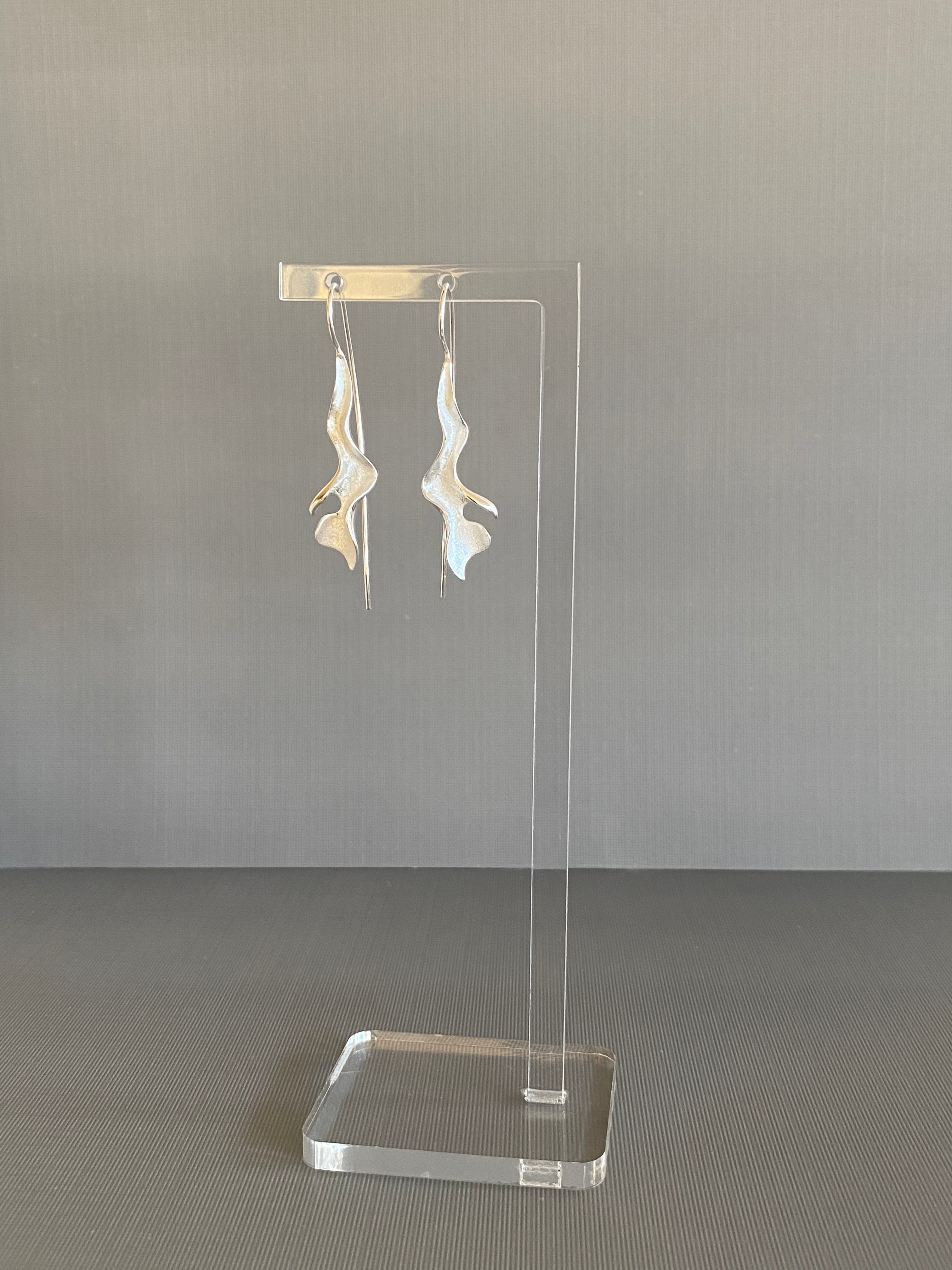 Silver Twist Earrings