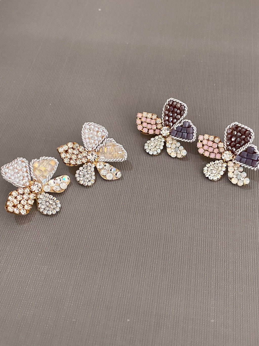 Rhea Petal Cluster Stud Earrings