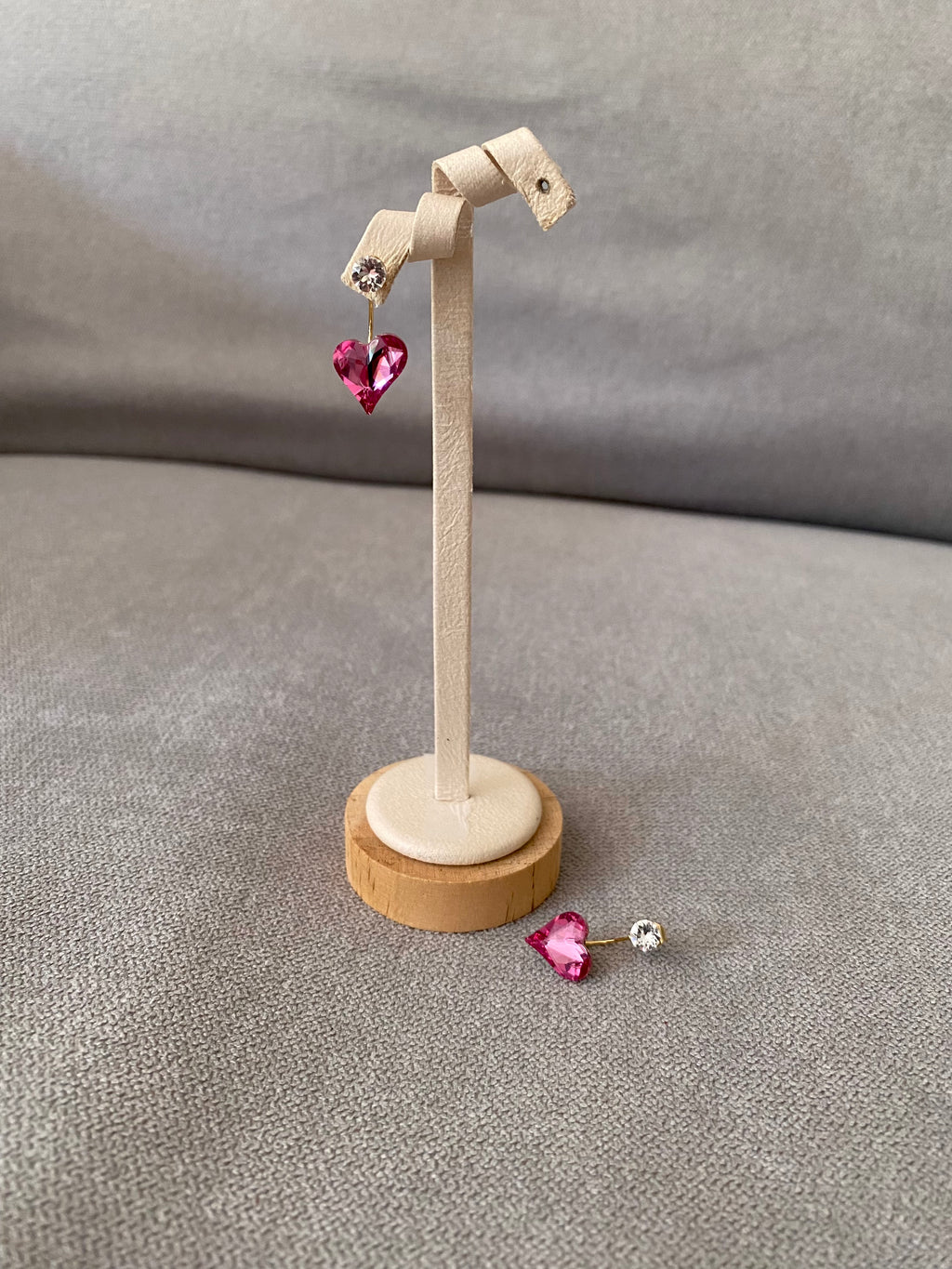 Swarovski Heart Drop Earrings (3 colors)