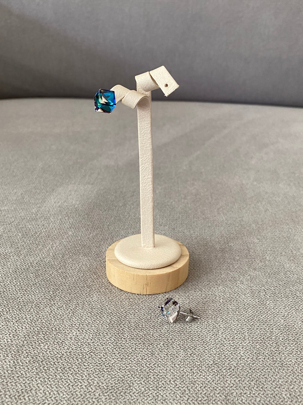 Swarovski Cube Stud Earrings (3 colours)