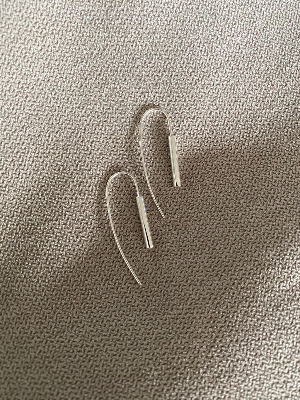 Silver Minimal Loop Earrings