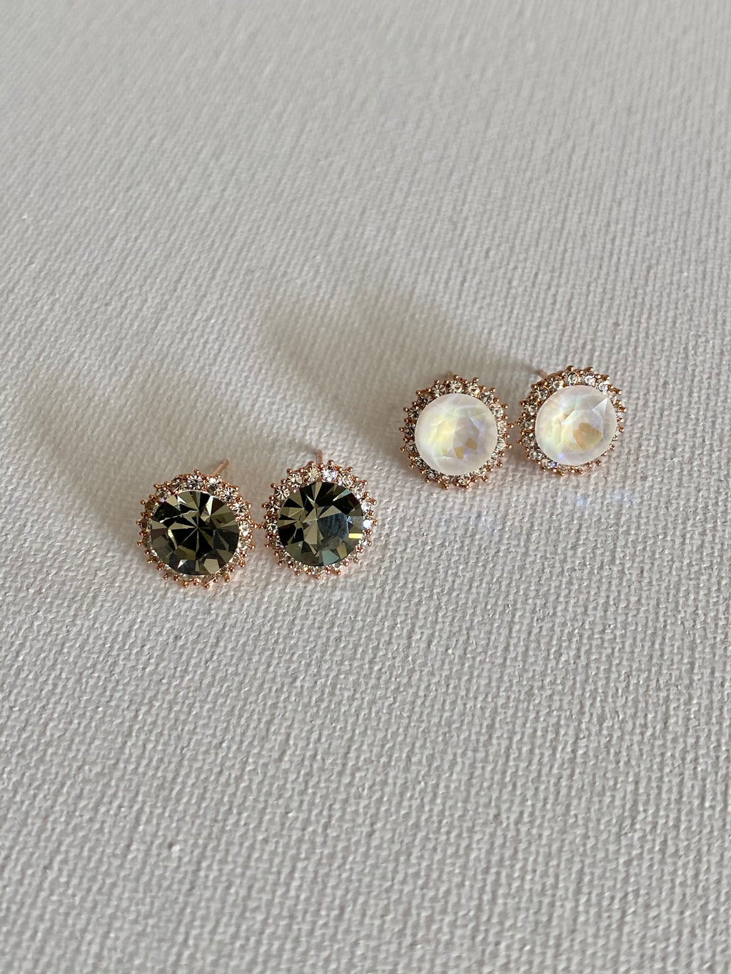 Swarovski Classic Halo Stud Earrings - 10mm (6 colours)