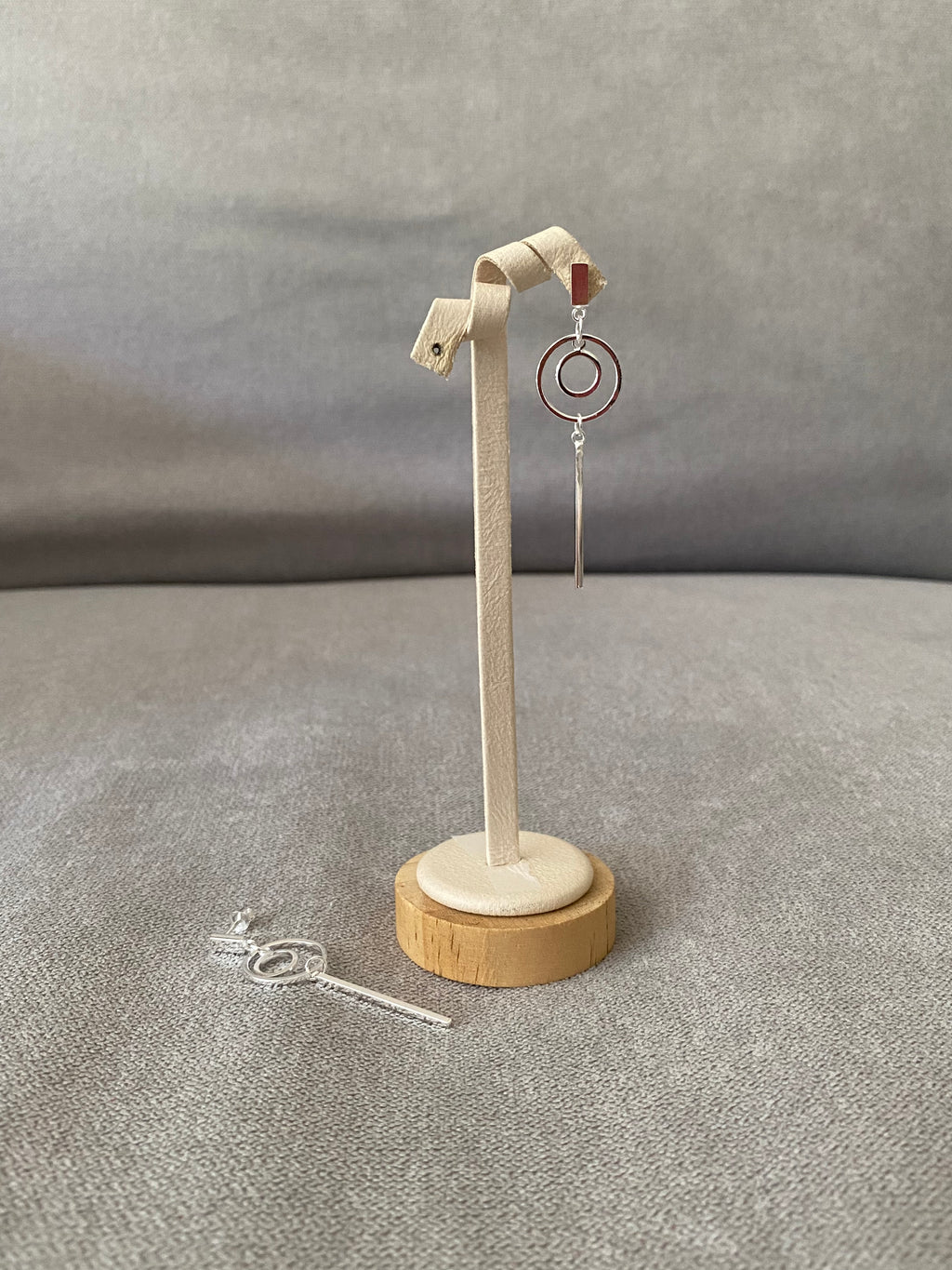 Circular Line Drop Earrings