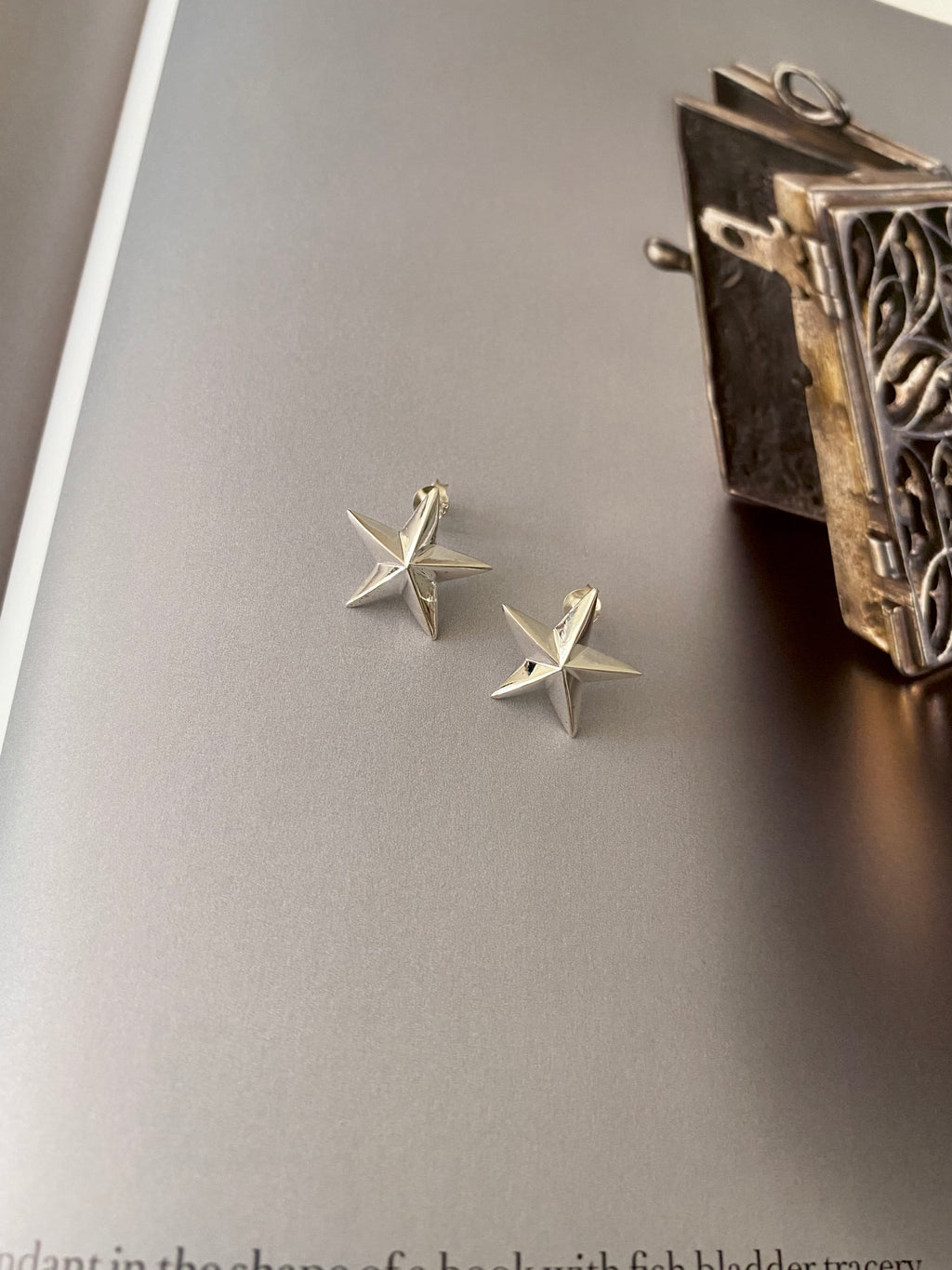 3D Star Stud Earrings